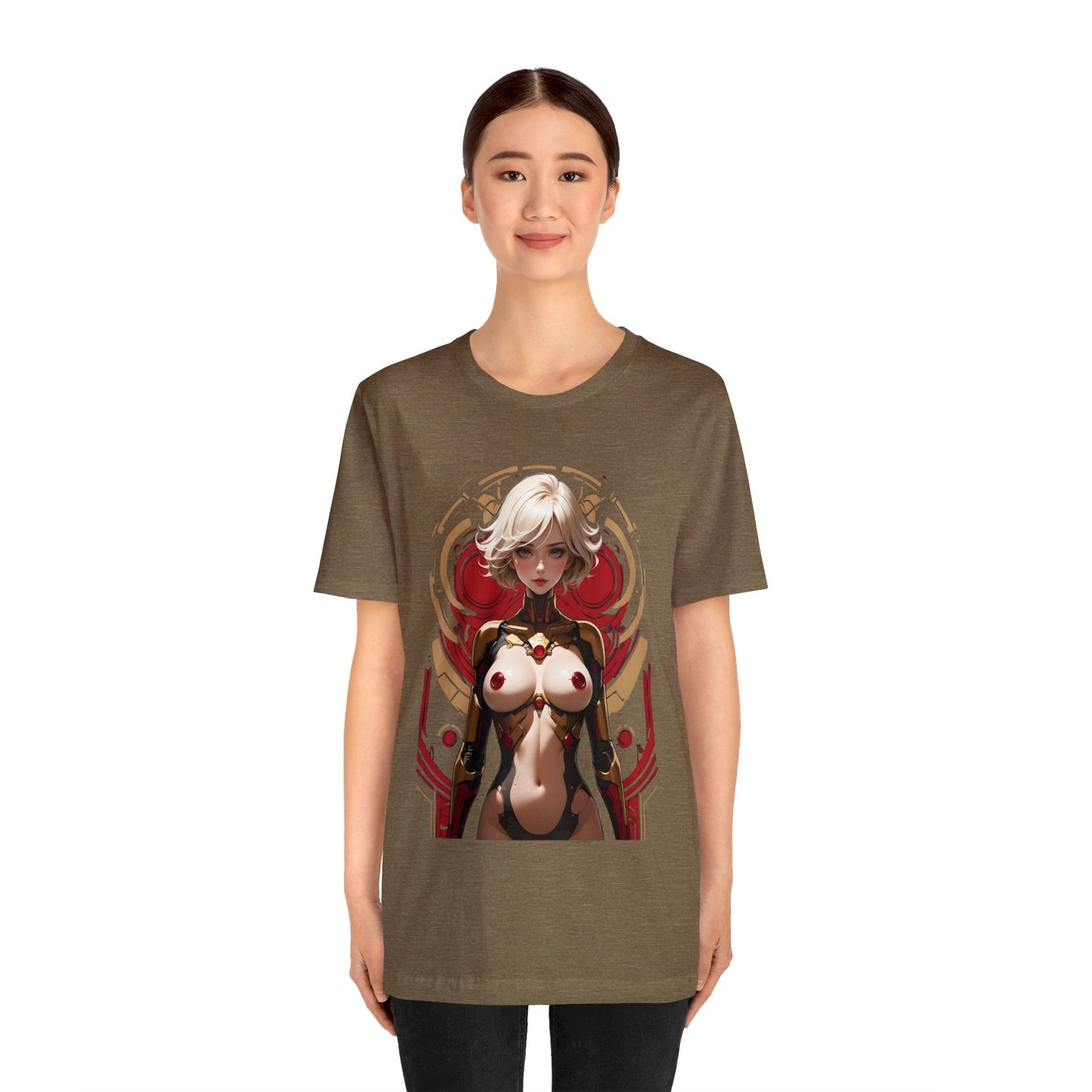 Kǎtōng Piàn - Mecha Girl Collection - Chloe - Unisex Jersey Short Sleeve Tee Printify