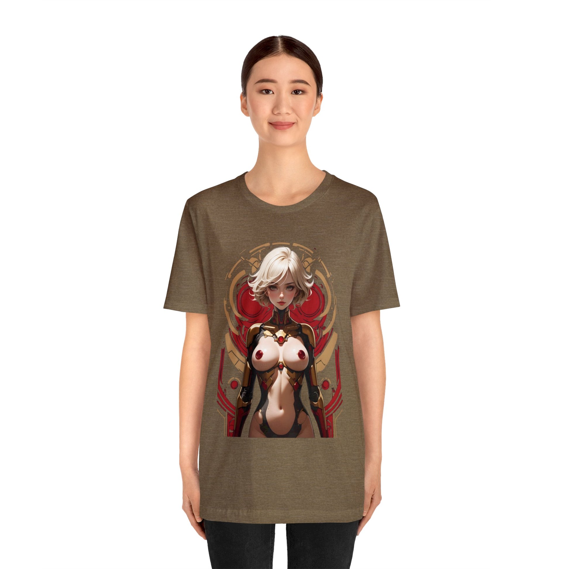 Kǎtōng Piàn - Mecha Girl Collection - Chloe - Unisex Jersey Short Sleeve Tee Printify