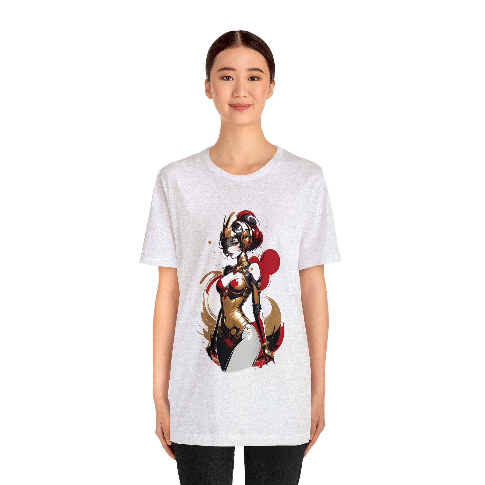 Kǎtōng Piàn - Mecha Girl Collection - Grace - Unisex Jersey Short Sleeve Tee Printify