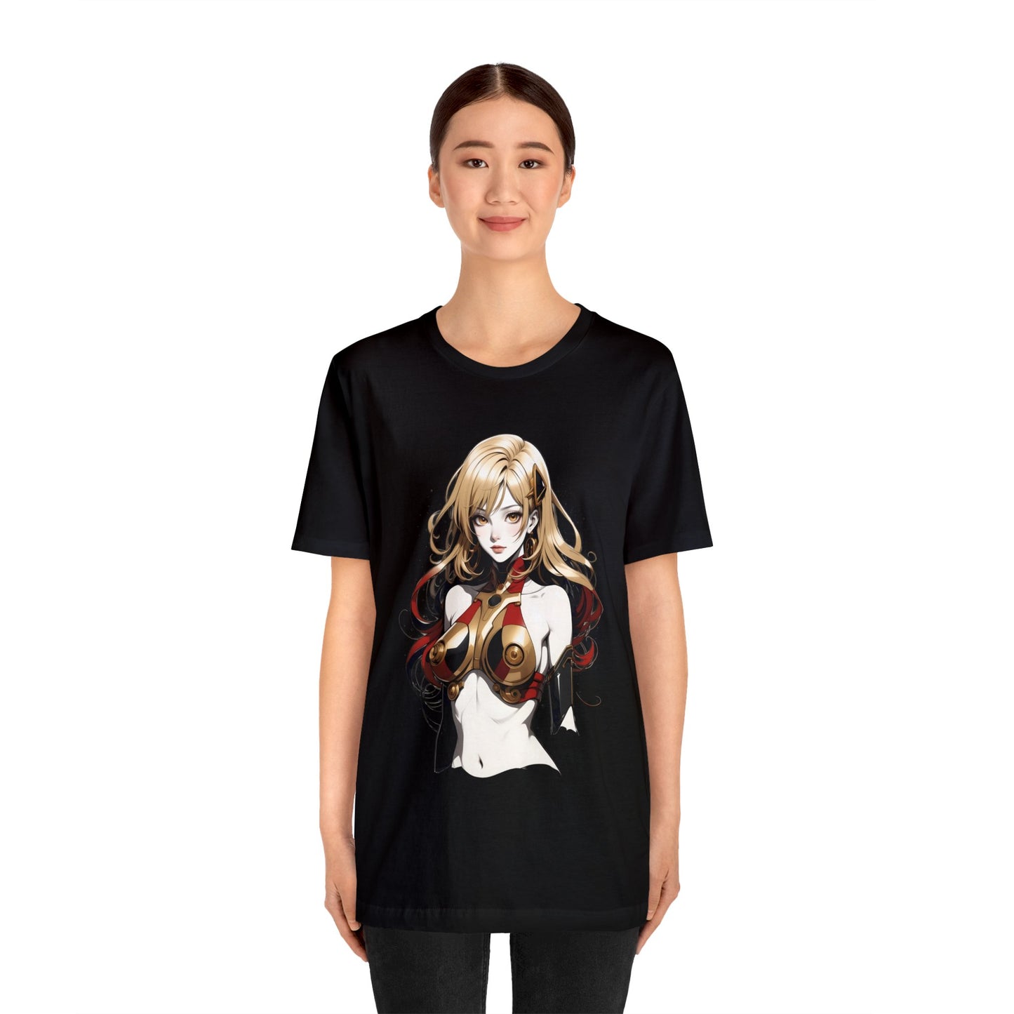 Kǎtōng Piàn - Mecha Girl Collection - Evelyn - Unisex Jersey Short Sleeve Tee Printify