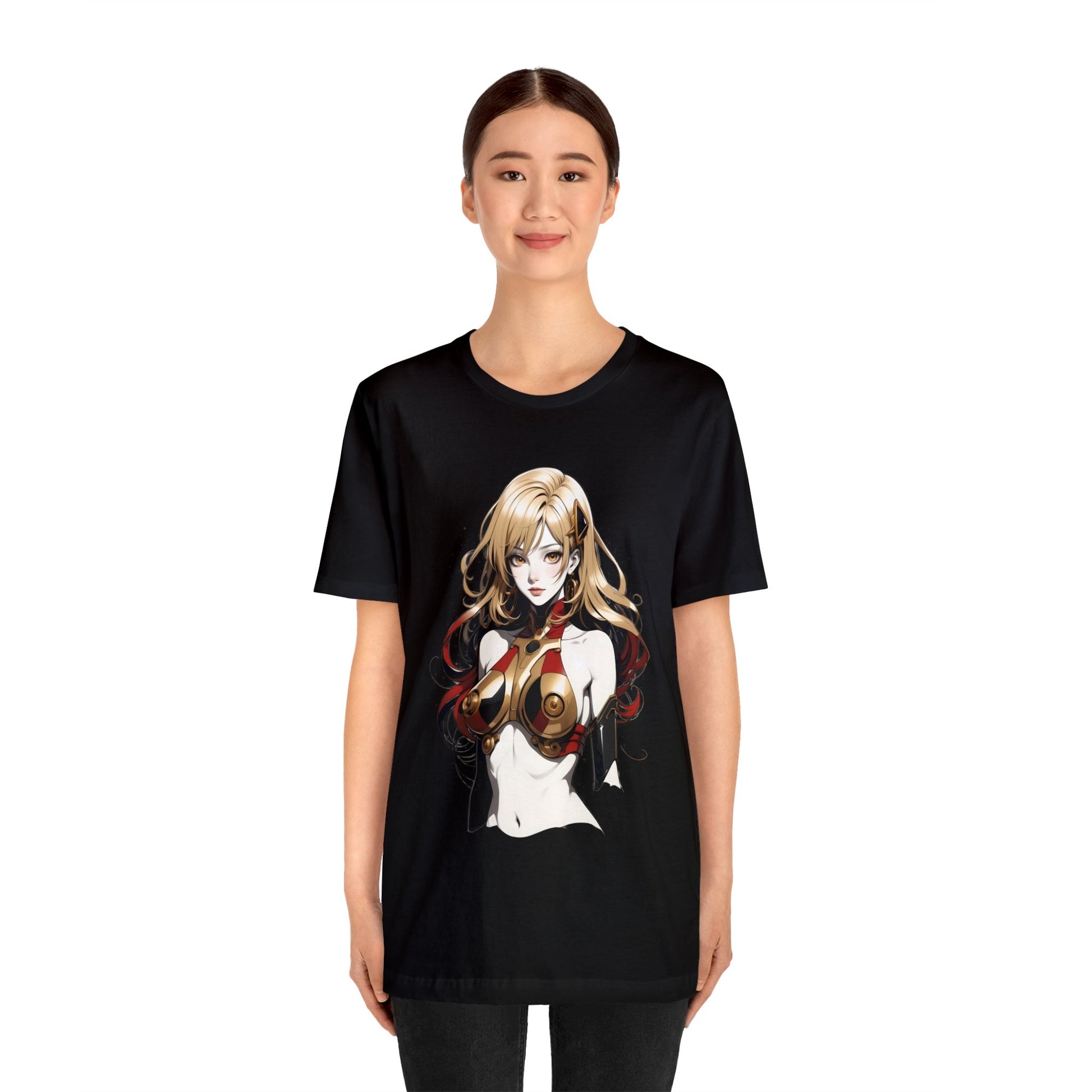 Kǎtōng Piàn - Mecha Girl Collection - Evelyn - Unisex Jersey Short Sleeve Tee Printify