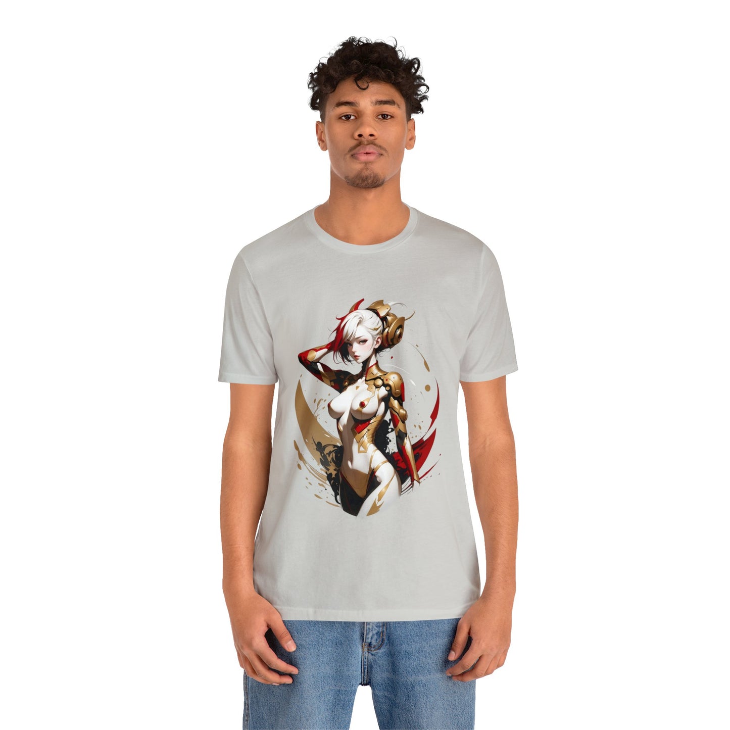 Kǎtōng Piàn - Mecha Girl Collection - Ruby - Unisex Jersey Short Sleeve Tee Printify