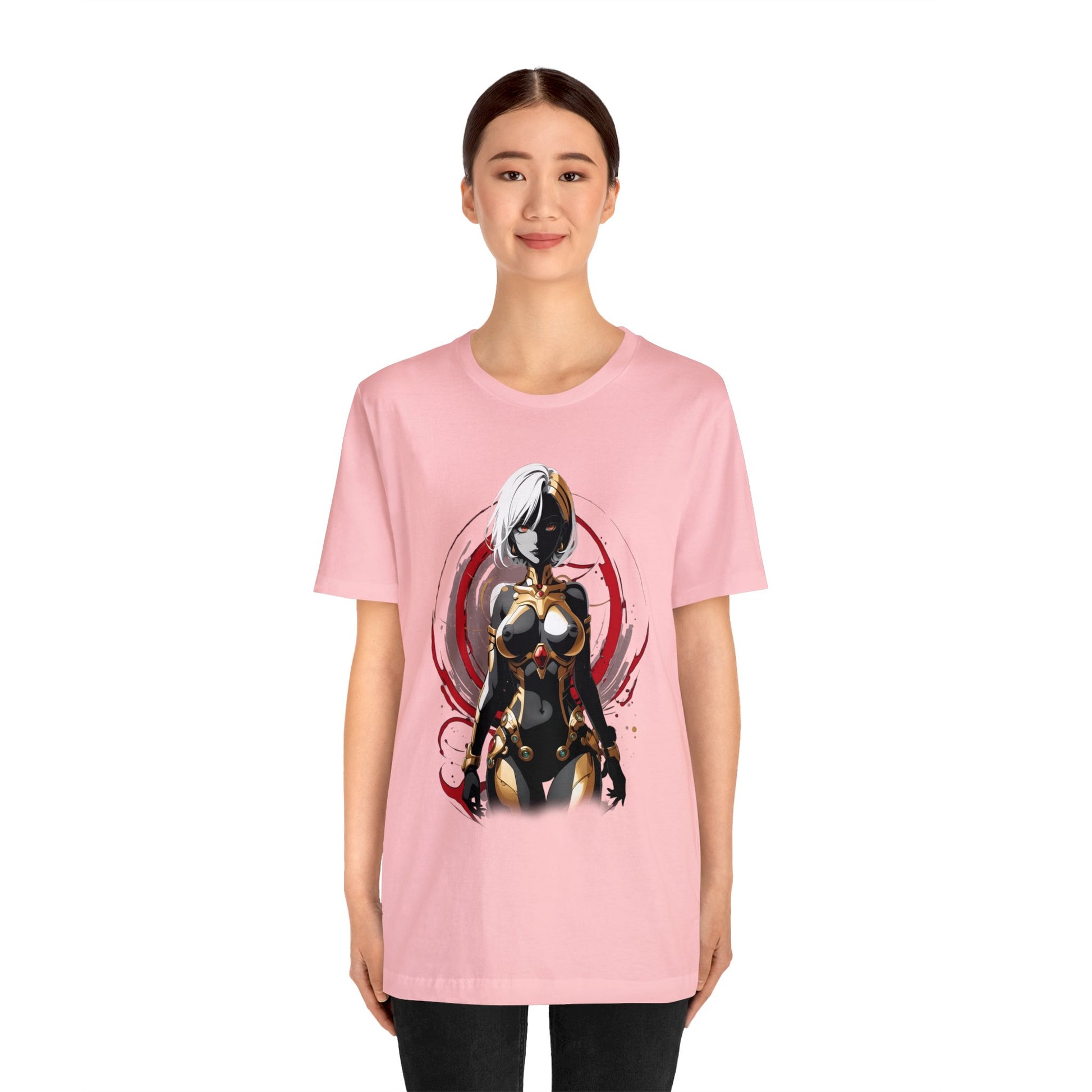 Kǎtōng Piàn - Mecha Girl Collection - Layla - Unisex Jersey Short Sleeve Tee Printify
