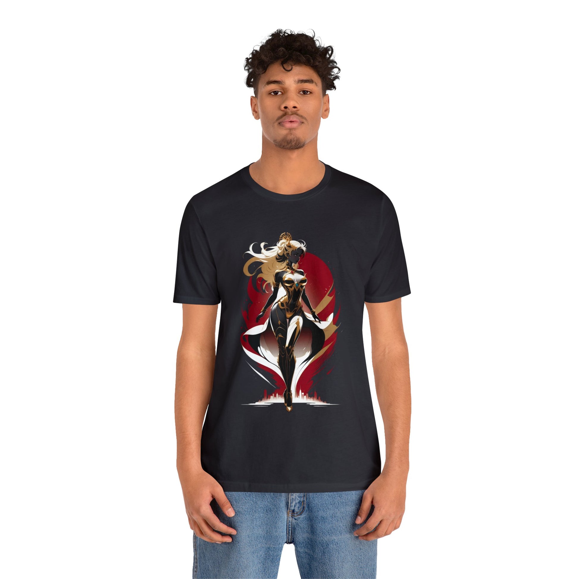 Kǎtōng Piàn - Mecha Girl Collection - Lucy - Unisex Jersey Short Sleeve Tee Printify