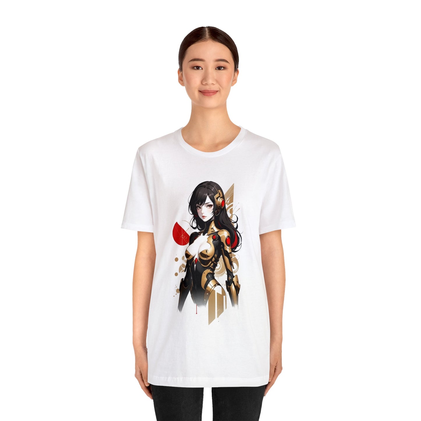 Kǎtōng Piàn - Mecha Girl Collection - Hannah - Unisex Jersey Short Sleeve Tee Printify