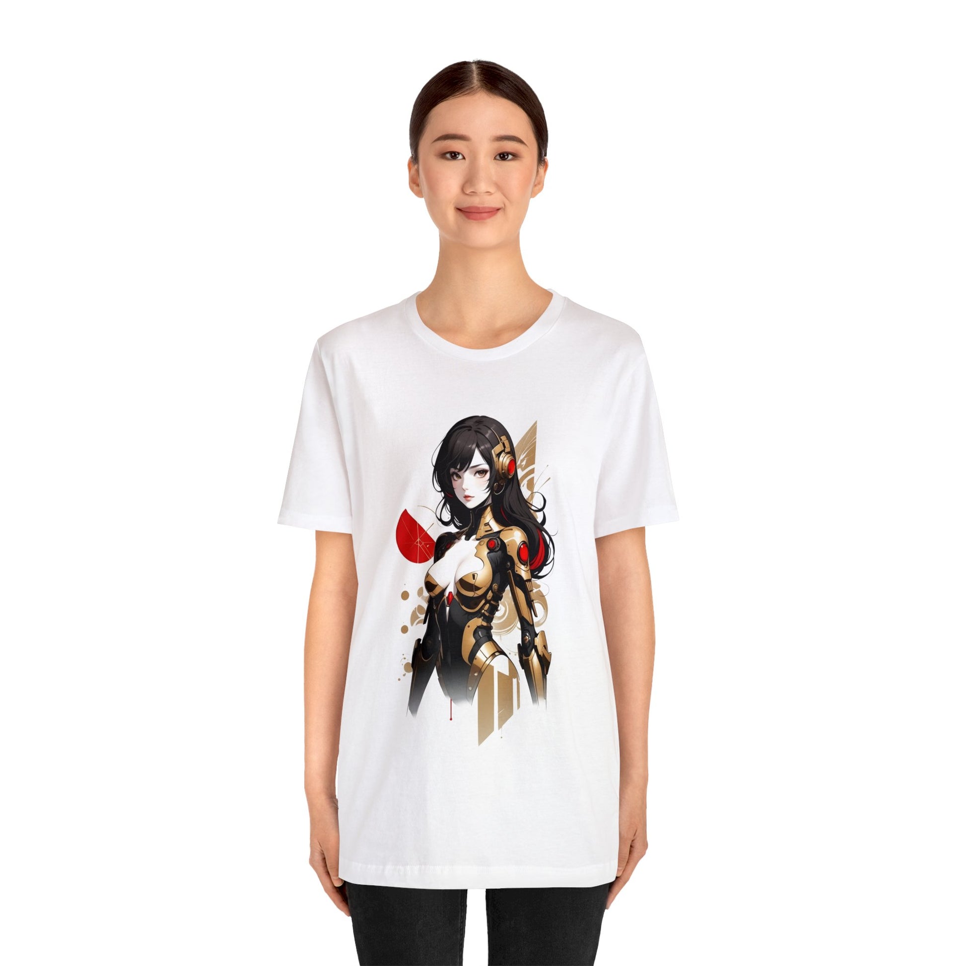 Kǎtōng Piàn - Mecha Girl Collection - Hannah - Unisex Jersey Short Sleeve Tee Printify