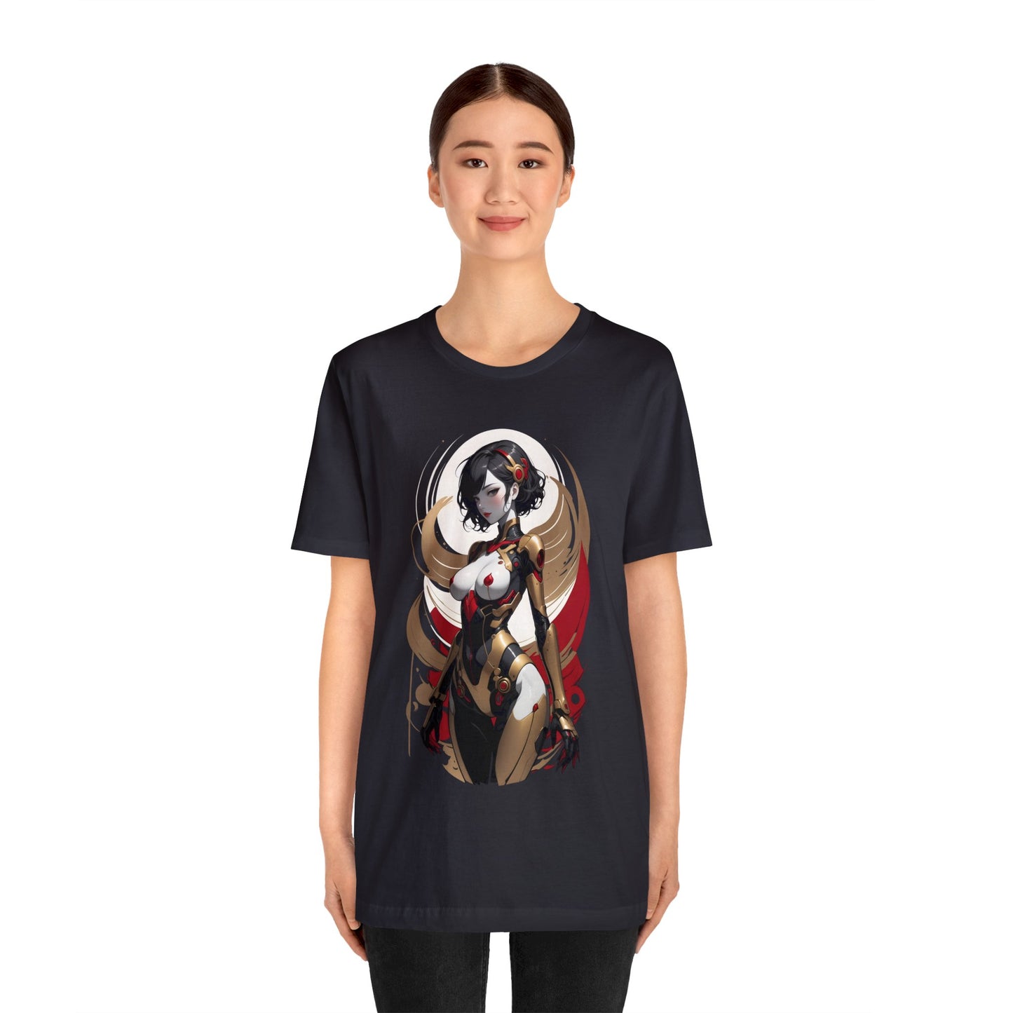 Kǎtōng Piàn - Mecha Girl Collection - Luna - Unisex Jersey Short Sleeve Tee Printify