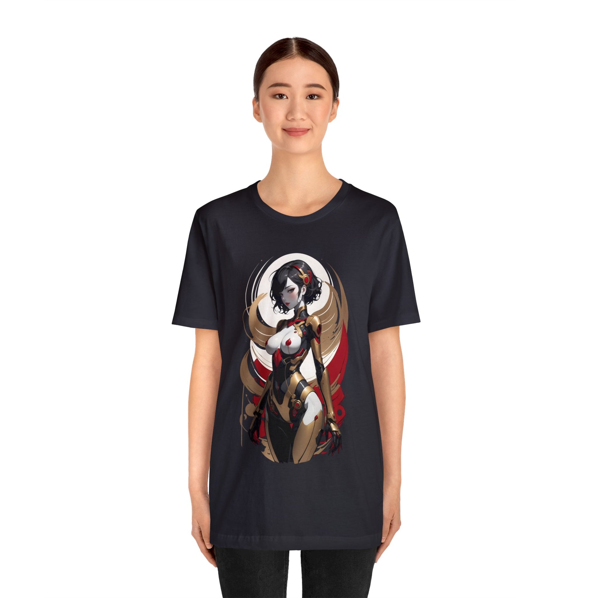 Kǎtōng Piàn - Mecha Girl Collection - Luna - Unisex Jersey Short Sleeve Tee Printify