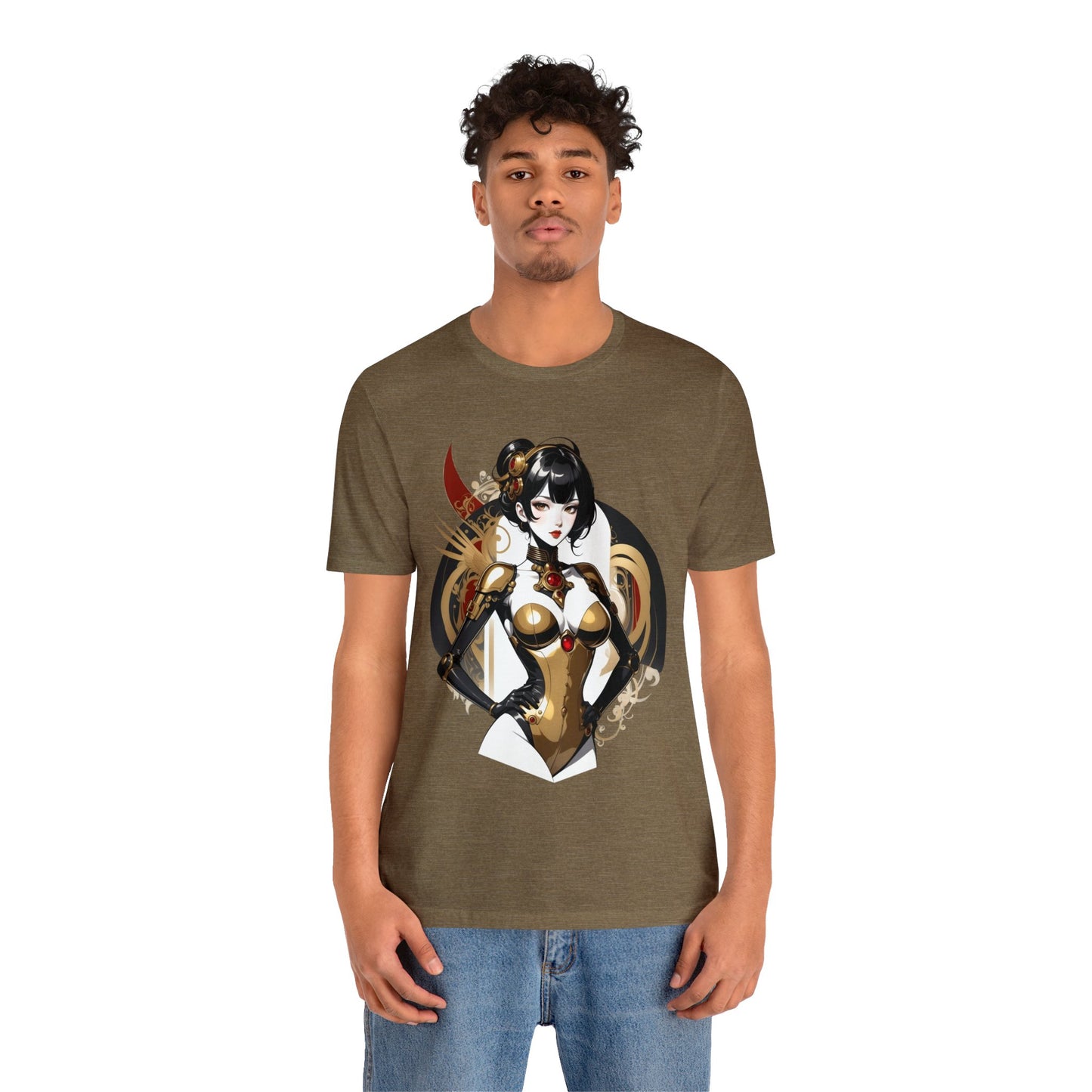 Kǎtōng Piàn - Mecha Girl Collection - Olivia - Unisex Jersey Short Sleeve Tee Printify