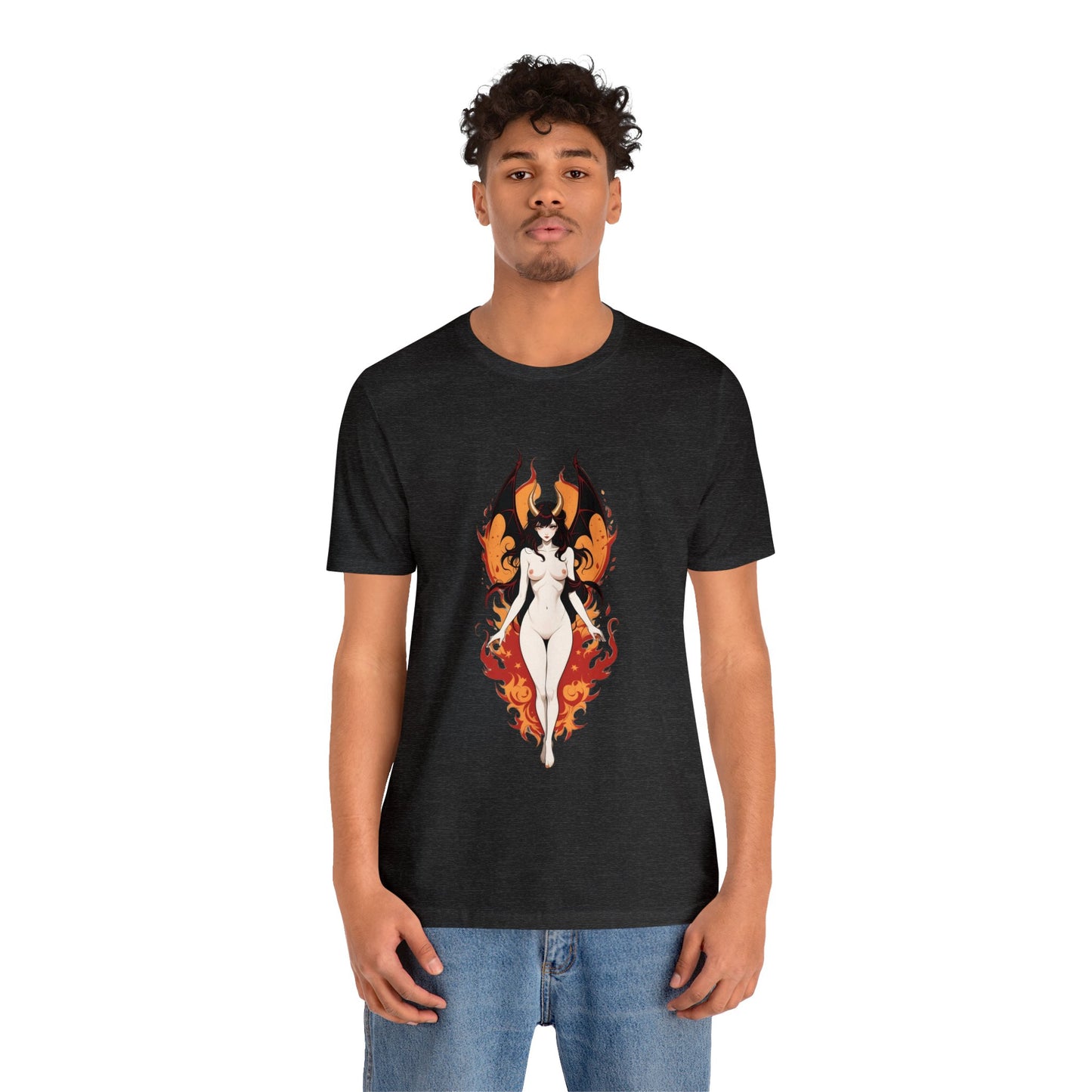 Kǎtōng Piàn - Devil Woman Collection - Akuji - Unisex Jersey Short Sleeve Tee Printify