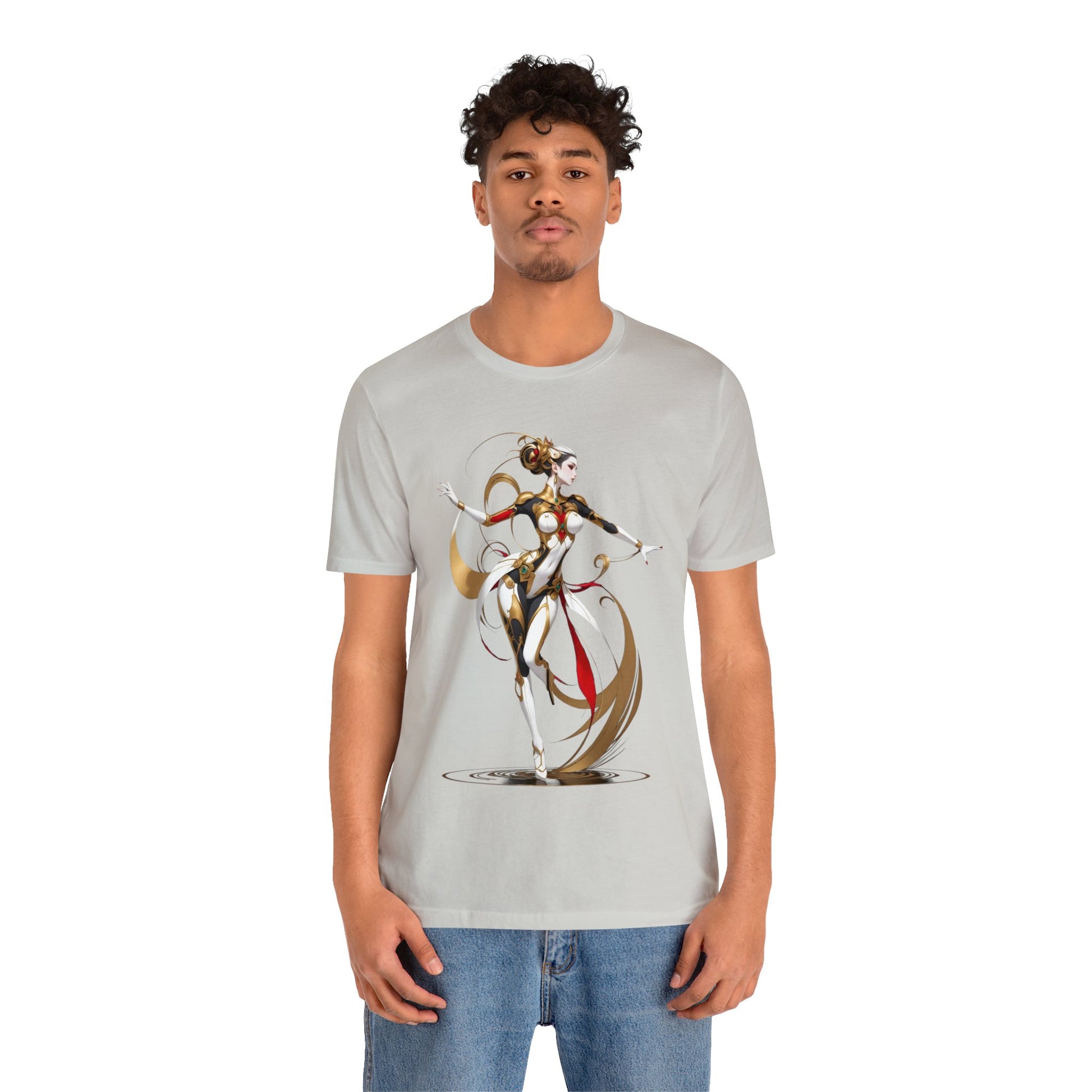 Kǎtōng Piàn - Mecha Girl Collection - Harper - Unisex Jersey Short Sleeve Tee Printify