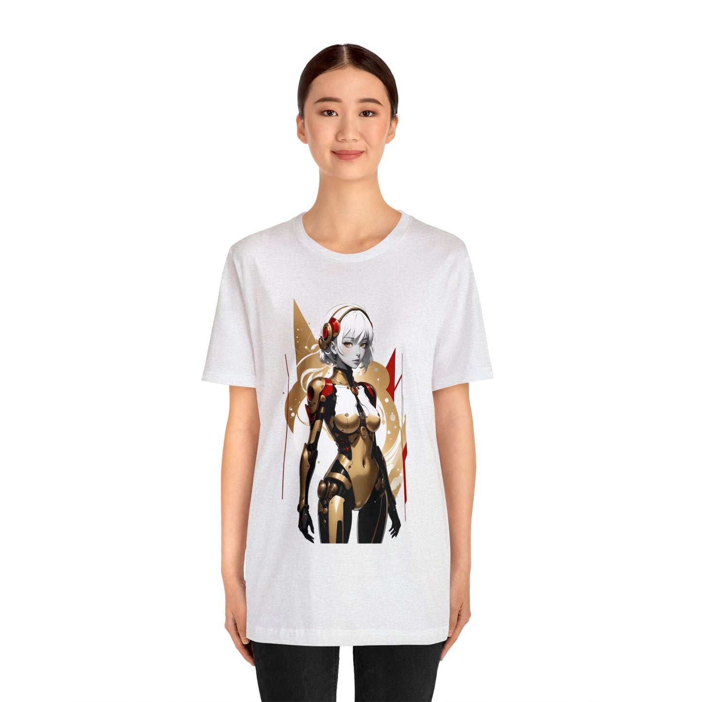 Kǎtōng Piàn - Mecha Girl Collection - Ella - Unisex Jersey Short Sleeve Tee Printify