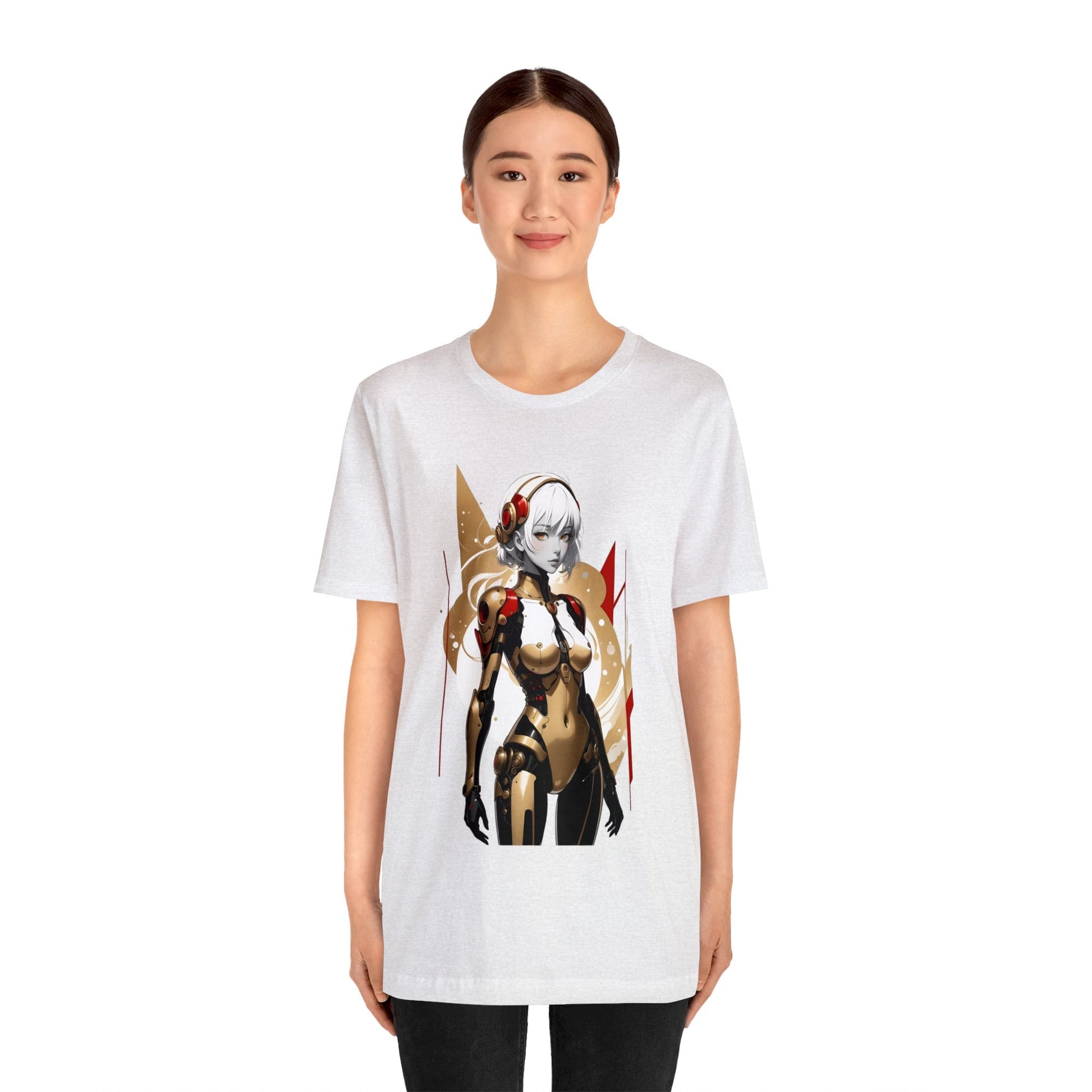 Kǎtōng Piàn - Mecha Girl Collection - Ella - Unisex Jersey Short Sleeve Tee Printify