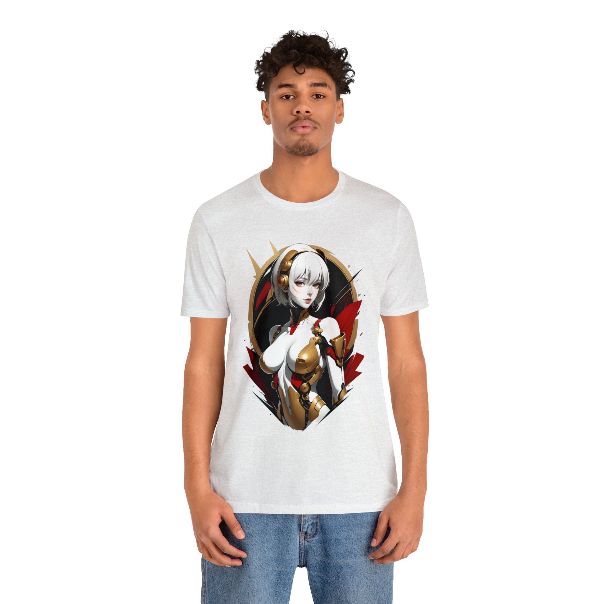 Kǎtōng Piàn - Mecha Girl Collection - Iris - Unisex Jersey Short Sleeve Tee Printify
