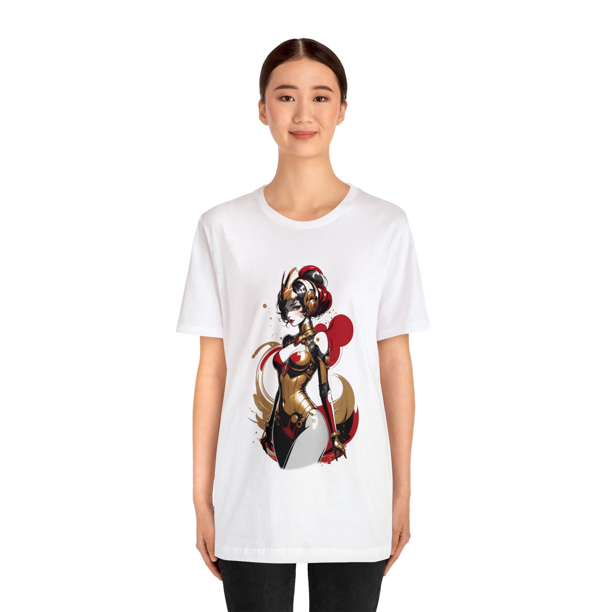 Kǎtōng Piàn - Mecha Girl Collection - Grace - Unisex Jersey Short Sleeve Tee Printify