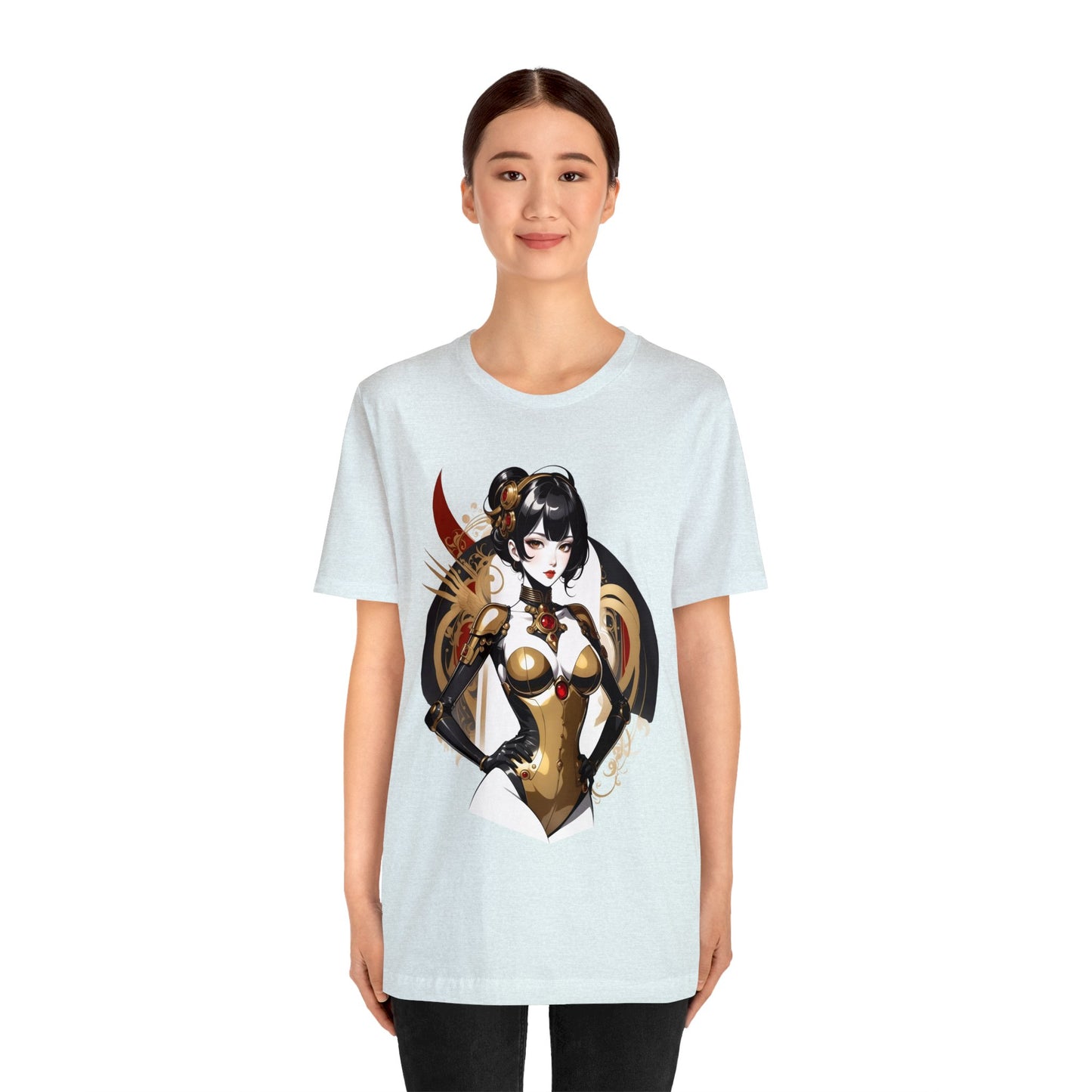 Kǎtōng Piàn - Mecha Girl Collection - Olivia - Unisex Jersey Short Sleeve Tee Printify