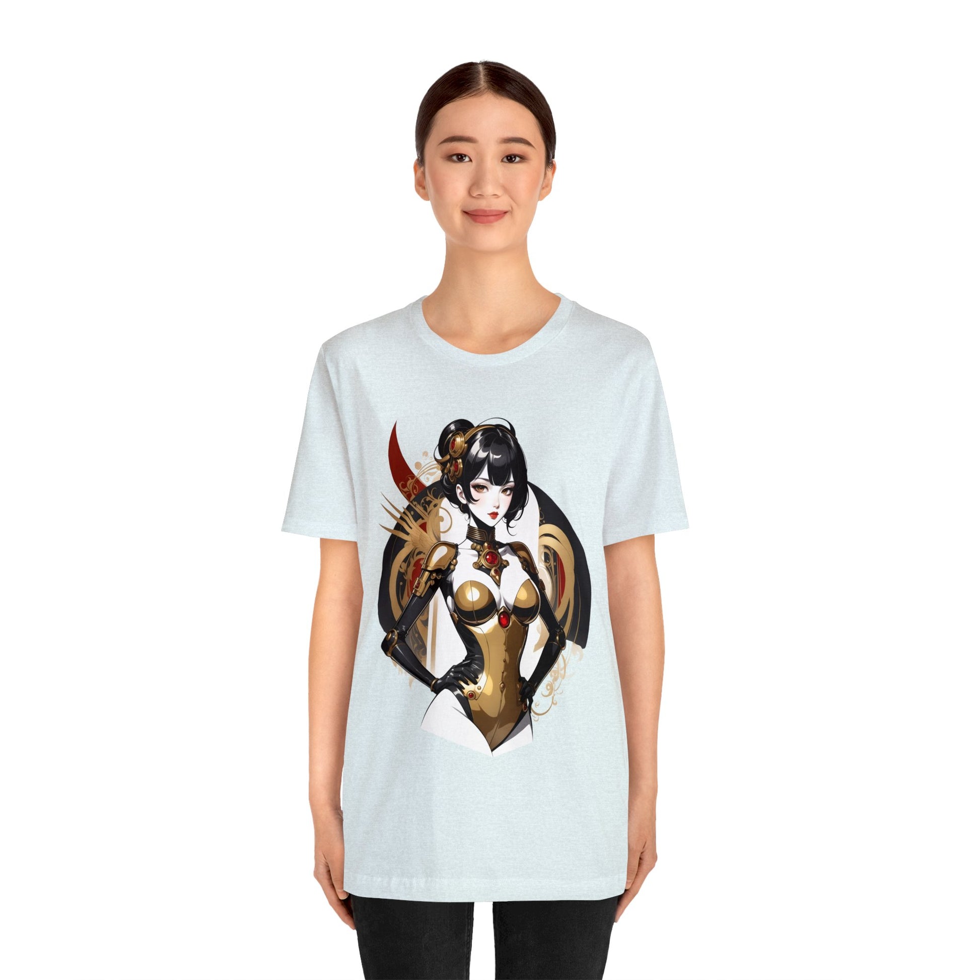 Kǎtōng Piàn - Mecha Girl Collection - Olivia - Unisex Jersey Short Sleeve Tee Printify