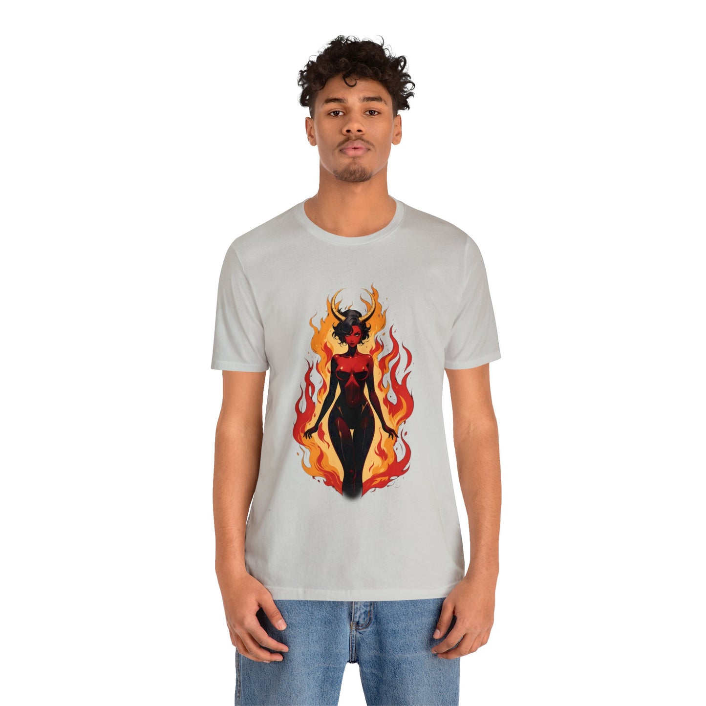 Kǎtōng Piàn - Devil Woman Collection - Drusilla - Unisex Jersey Short Sleeve Tee Printify