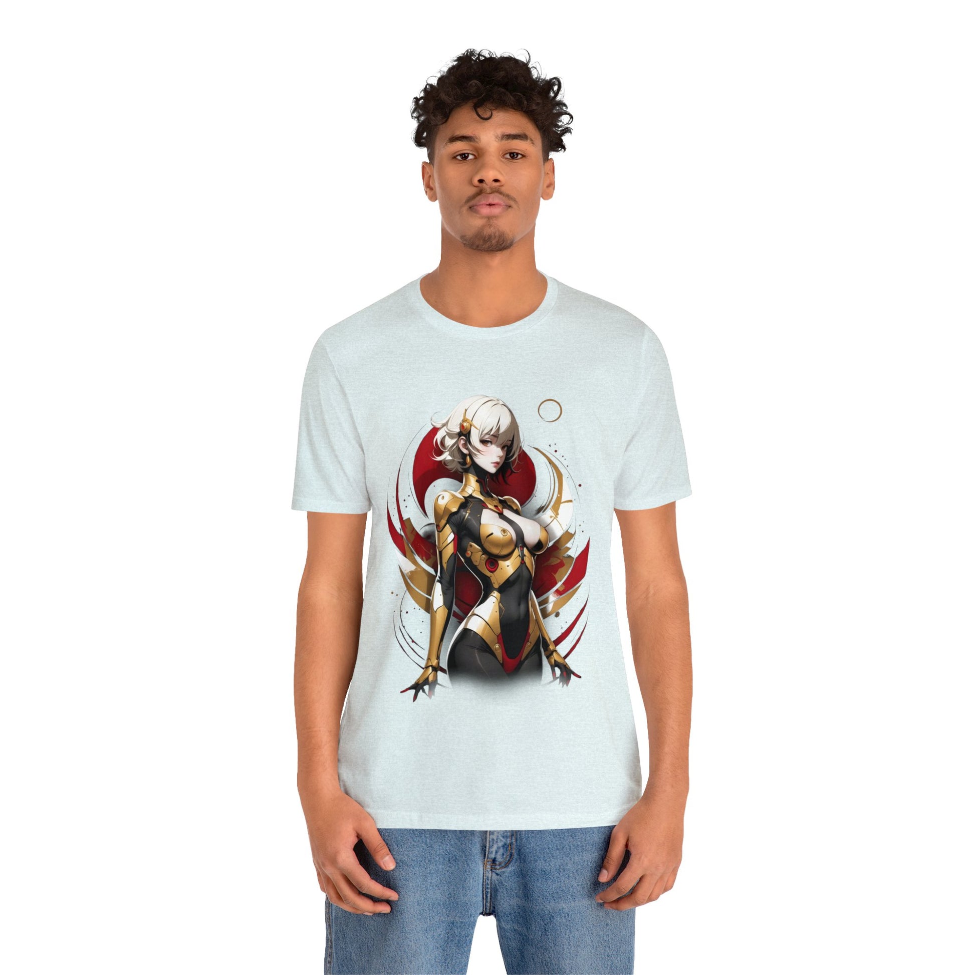 Kǎtōng Piàn - Mecha Girl Collection - Emily - Unisex Jersey Short Sleeve Tee Printify