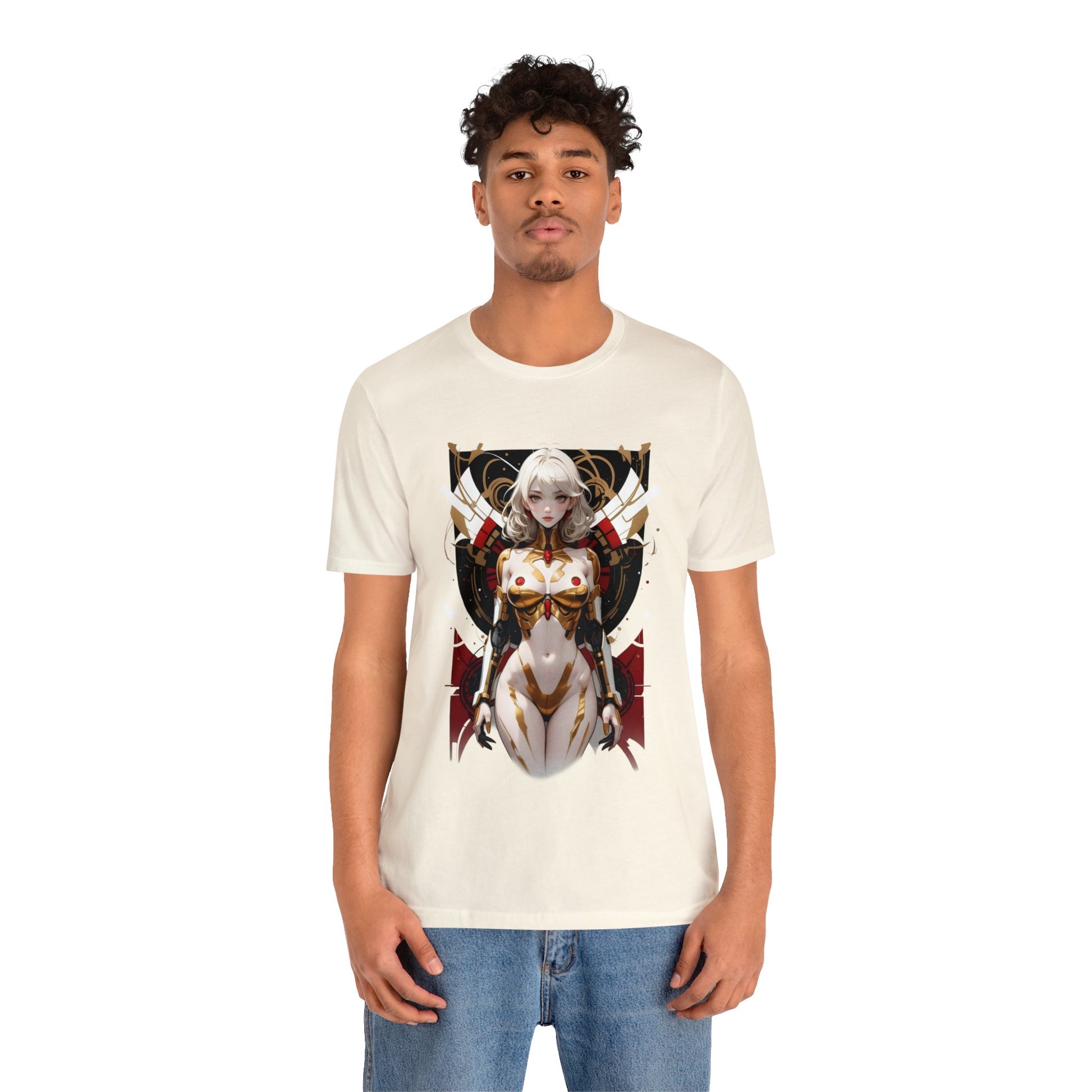 Kǎtōng Piàn - Mecha Girl Collection - Isla - Unisex Jersey Short Sleeve Tee Printify