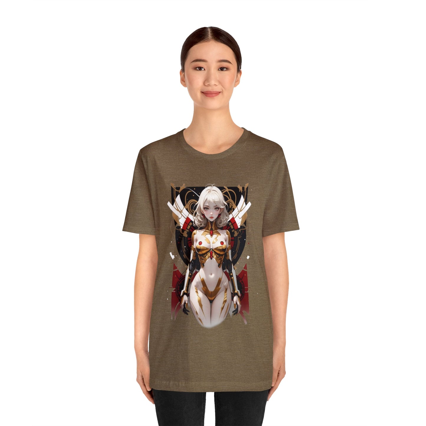 Kǎtōng Piàn - Mecha Girl Collection - Isla - Unisex Jersey Short Sleeve Tee Printify
