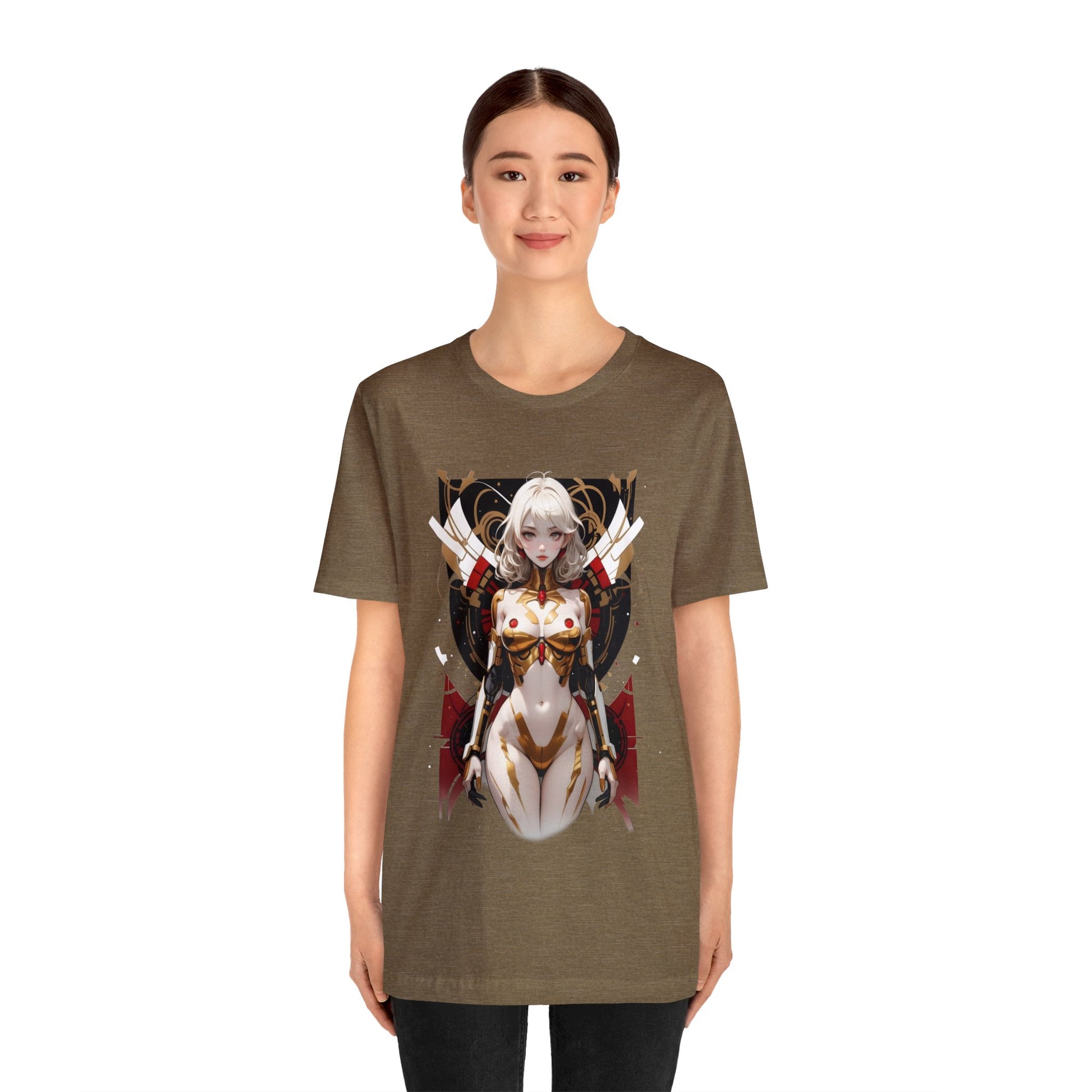 Kǎtōng Piàn - Mecha Girl Collection - Isla - Unisex Jersey Short Sleeve Tee Printify
