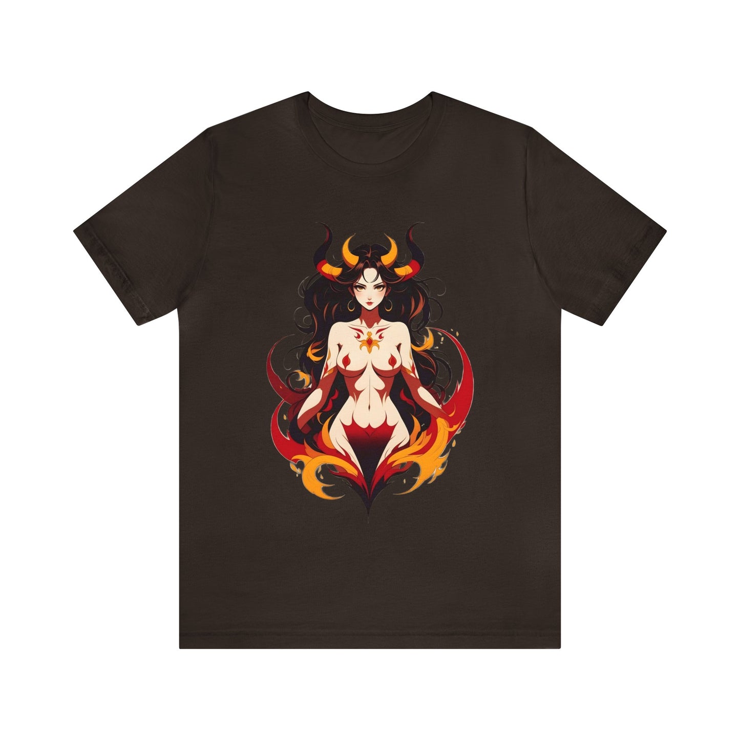 Kǎtōng Piàn - Devil Woman Collection - Ember - Unisex Jersey Short Sleeve Tee Printify