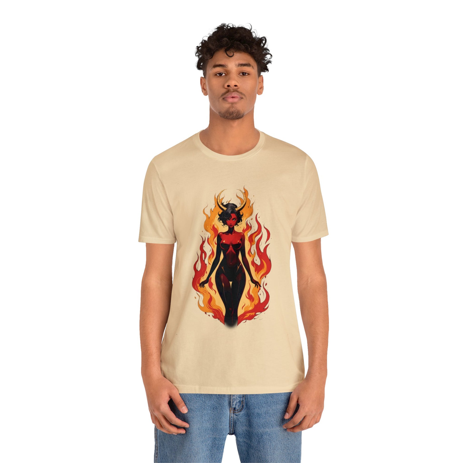 Kǎtōng Piàn - Devil Woman Collection - Drusilla - Unisex Jersey Short Sleeve Tee Printify