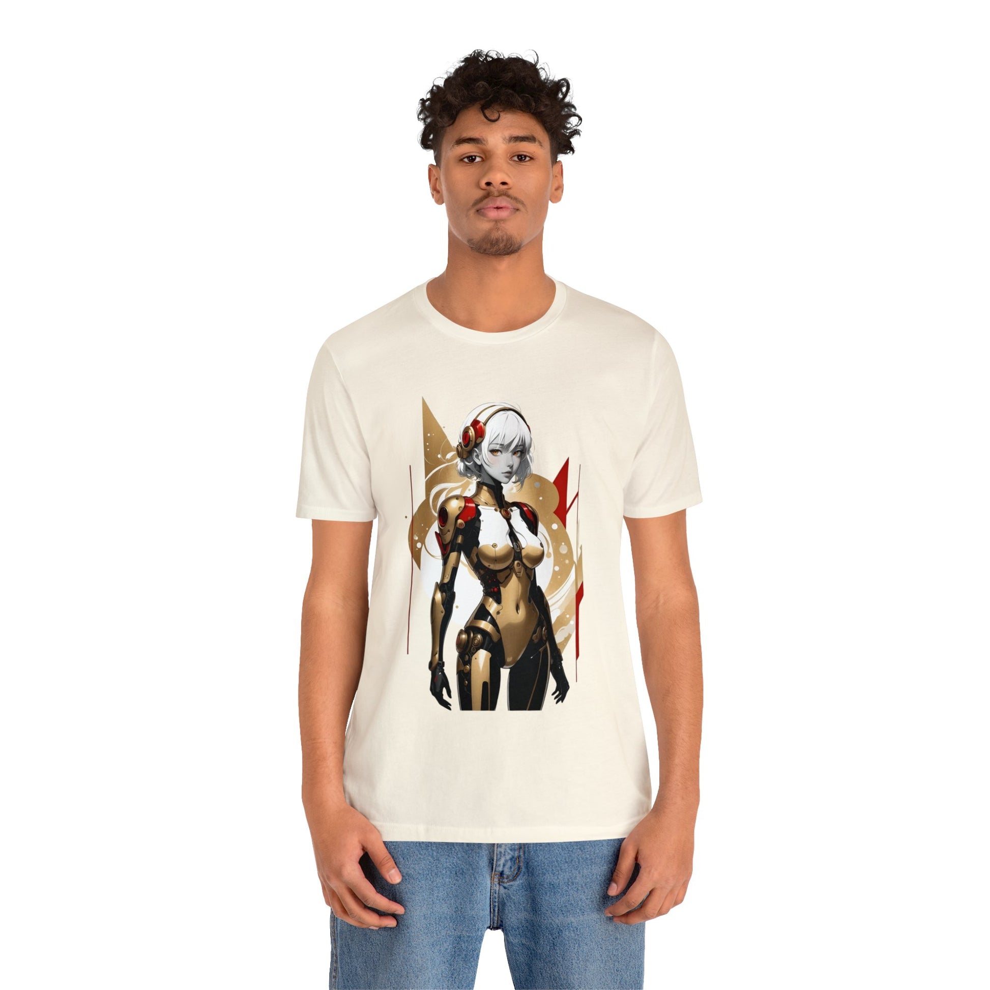 Kǎtōng Piàn - Mecha Girl Collection - Ella - Unisex Jersey Short Sleeve Tee Printify