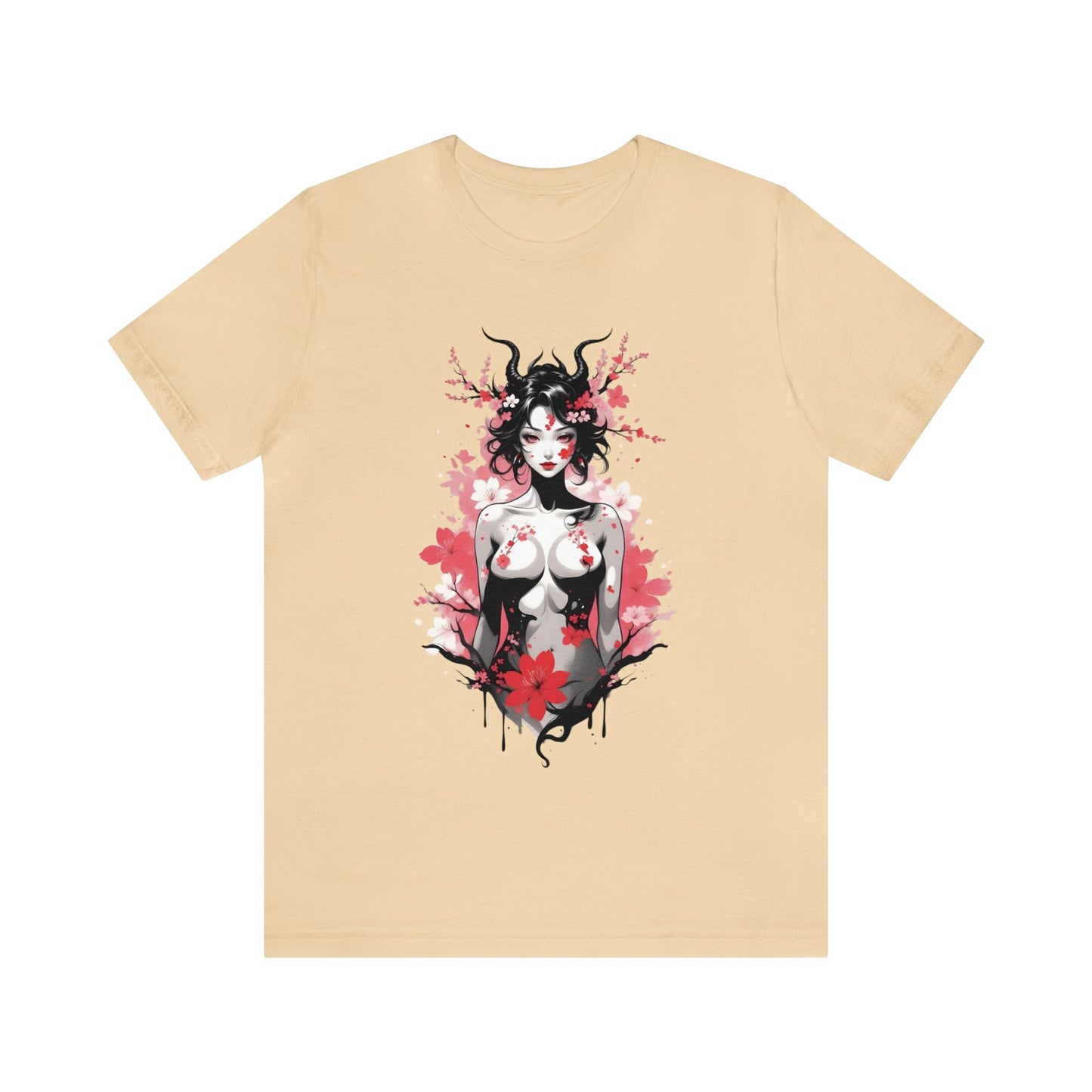 Kǎtōng Piàn - Oni Collection - Hannya - Unisex Jersey Short Sleeve Tee Printify