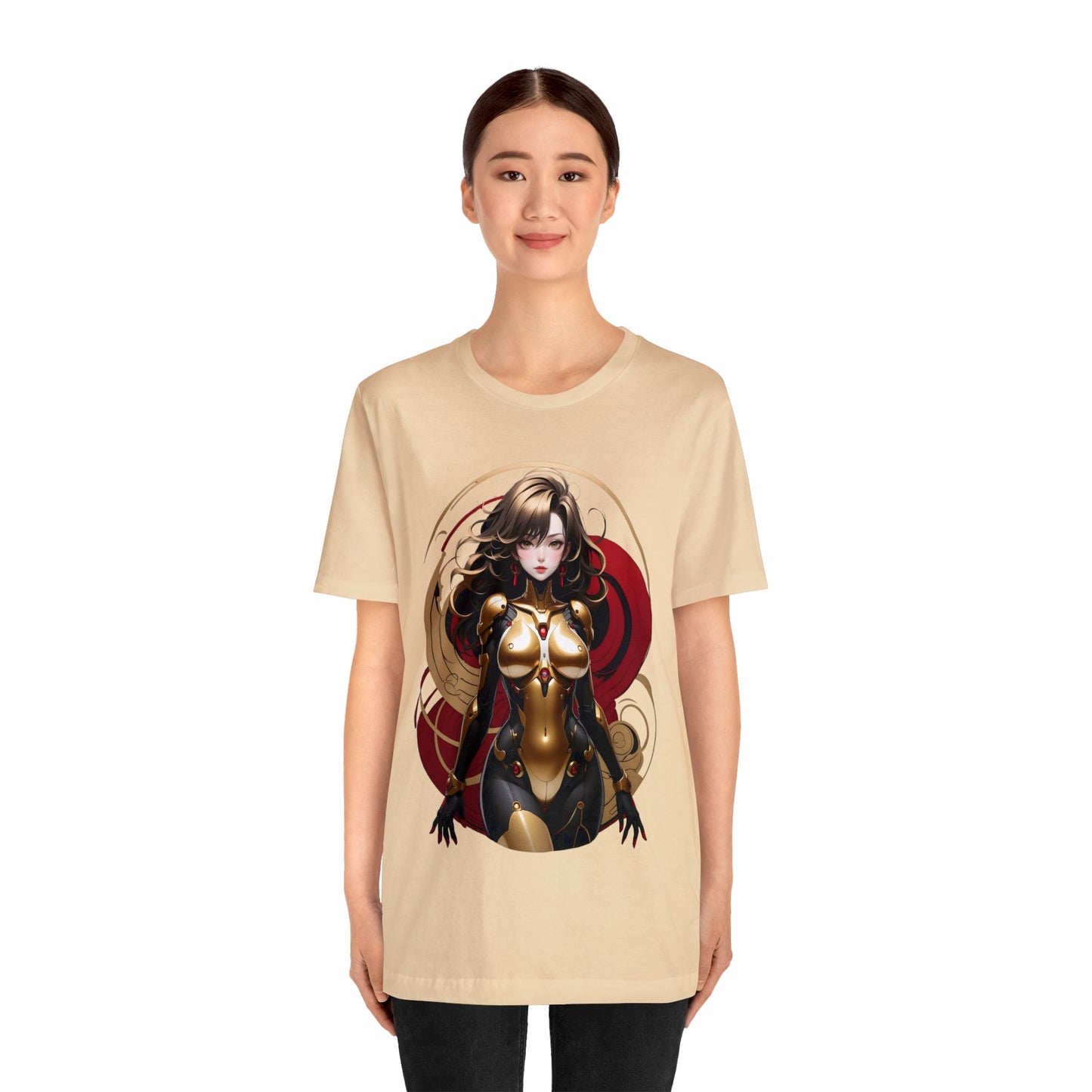 Kǎtōng Piàn - Mecha Girl Collection - Ava - Unisex Jersey Short Sleeve Tee Printify