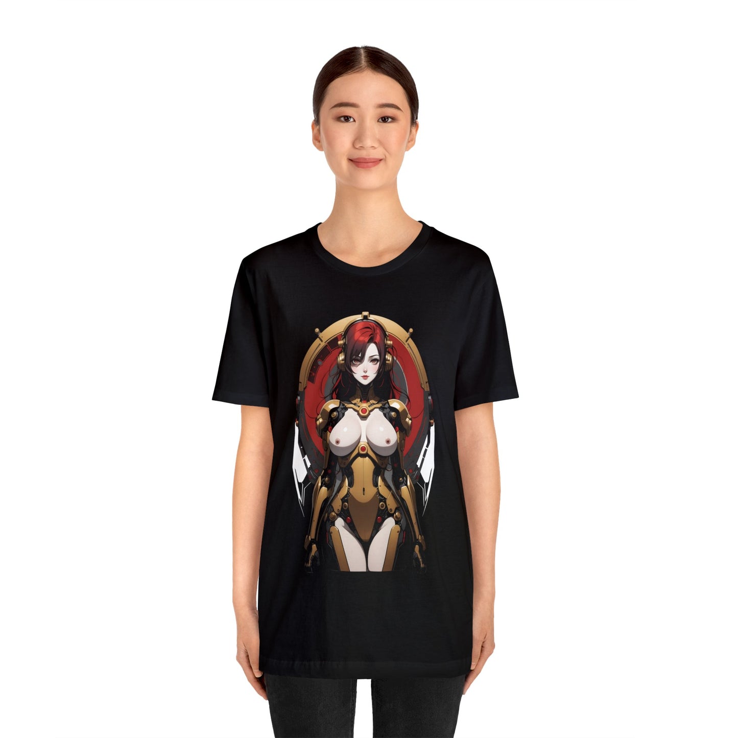 Kǎtōng Piàn - Mecha Girl Collection - Eliana - Unisex Jersey Short Sleeve Tee Printify