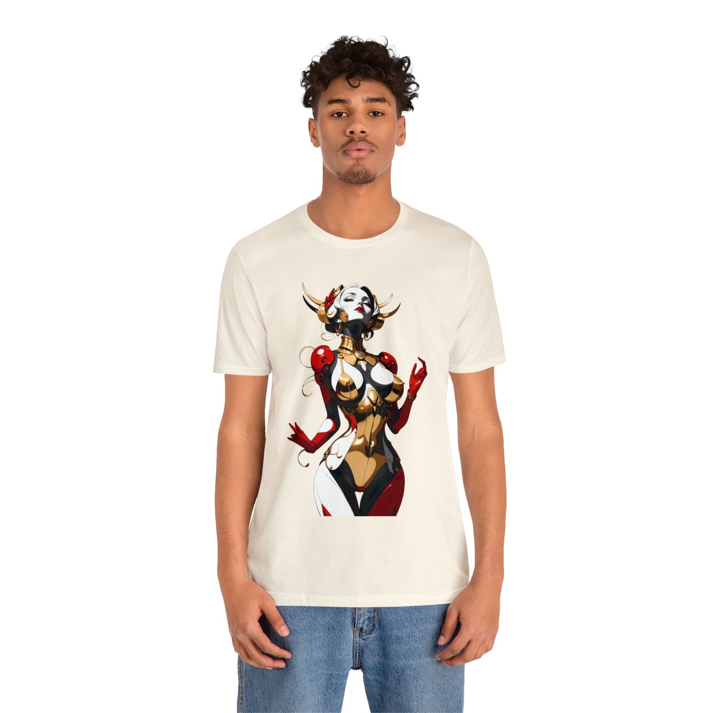 Kǎtōng Piàn - Mecha Girl Collection - Sophia - Unisex Jersey Short Sleeve Tee Printify