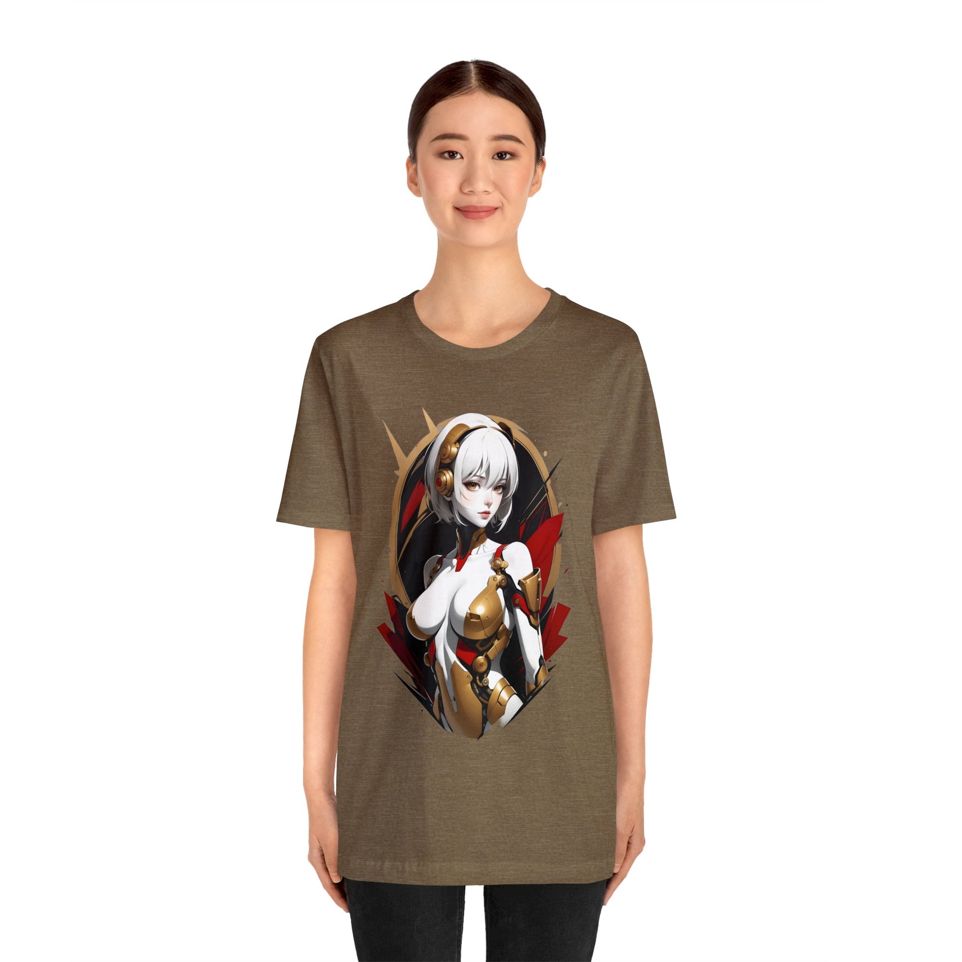 Kǎtōng Piàn - Mecha Girl Collection - Iris - Unisex Jersey Short Sleeve Tee Printify