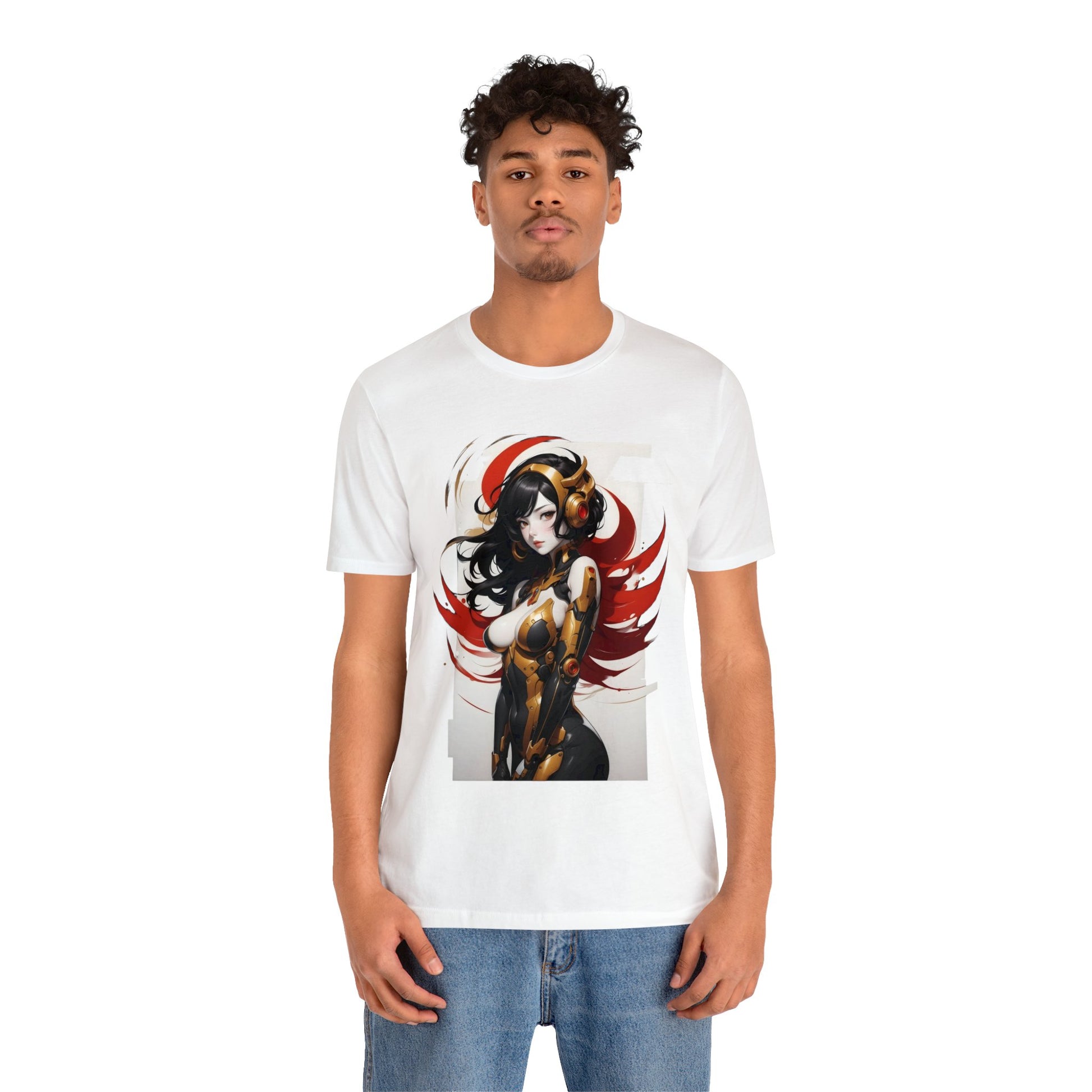 Kǎtōng Piàn - Mecha Girl Collection - Valentina - Unisex Jersey Short Sleeve Tee Printify
