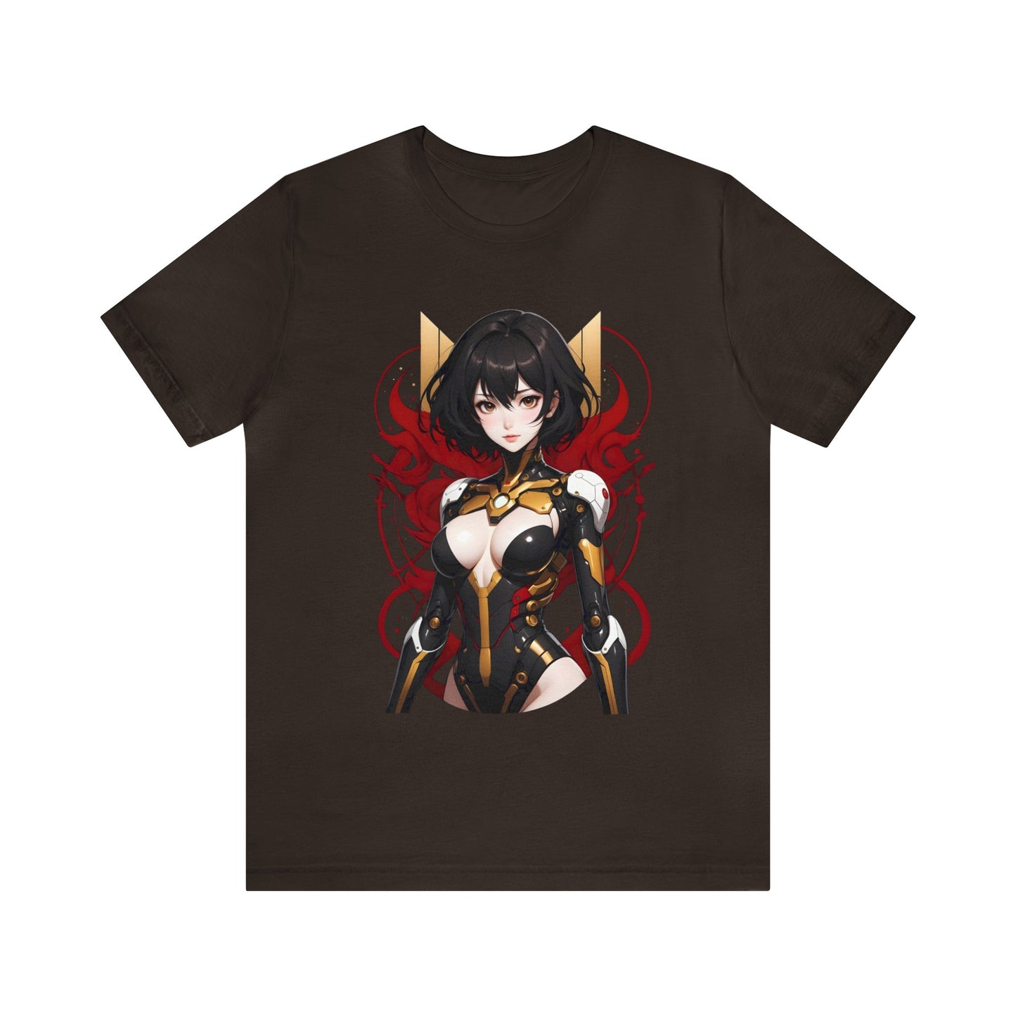 Kǎtōng Piàn - Mecha Girl Collection - Abigail - Unisex Jersey Short Sleeve Tee Printify