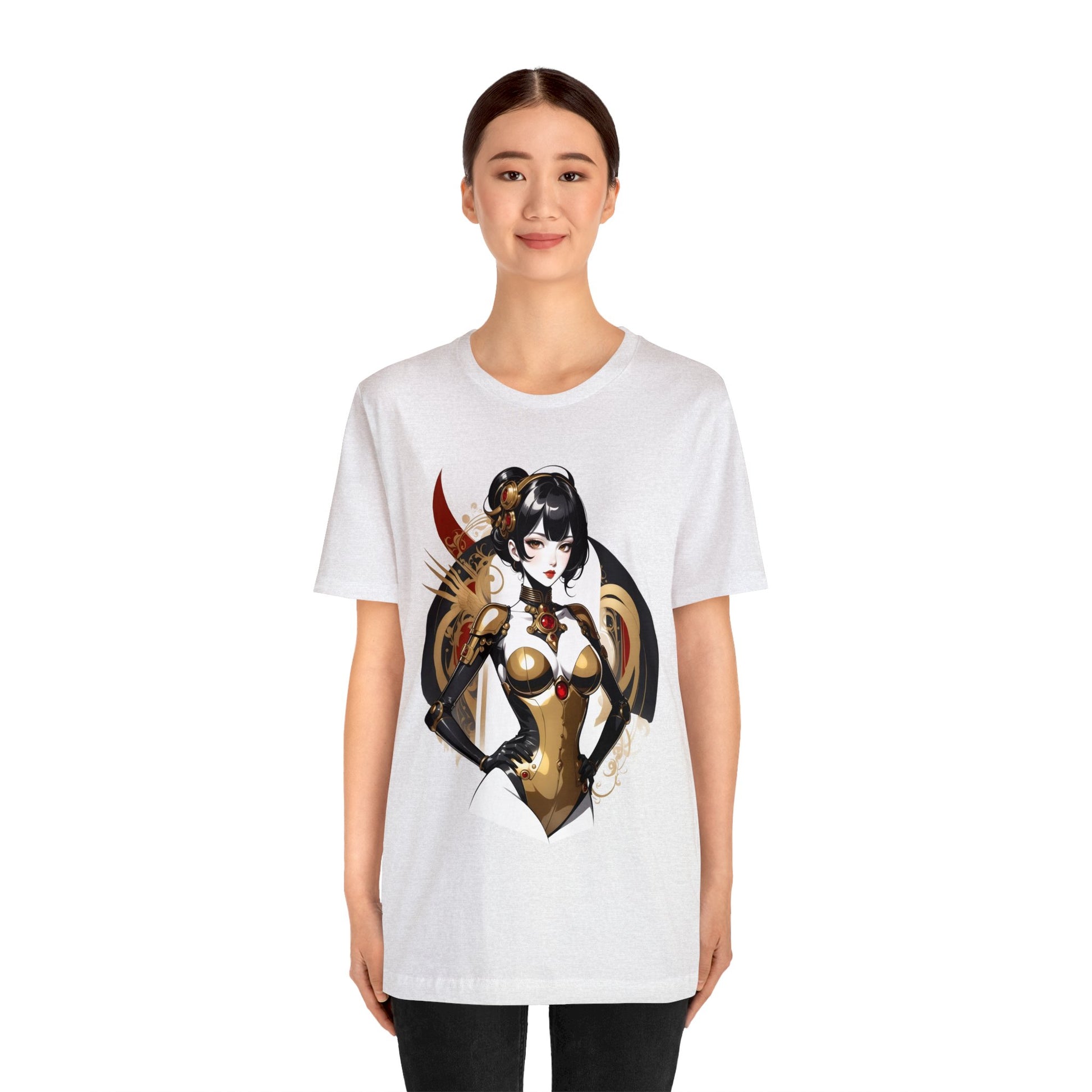 Kǎtōng Piàn - Mecha Girl Collection - Olivia - Unisex Jersey Short Sleeve Tee Printify