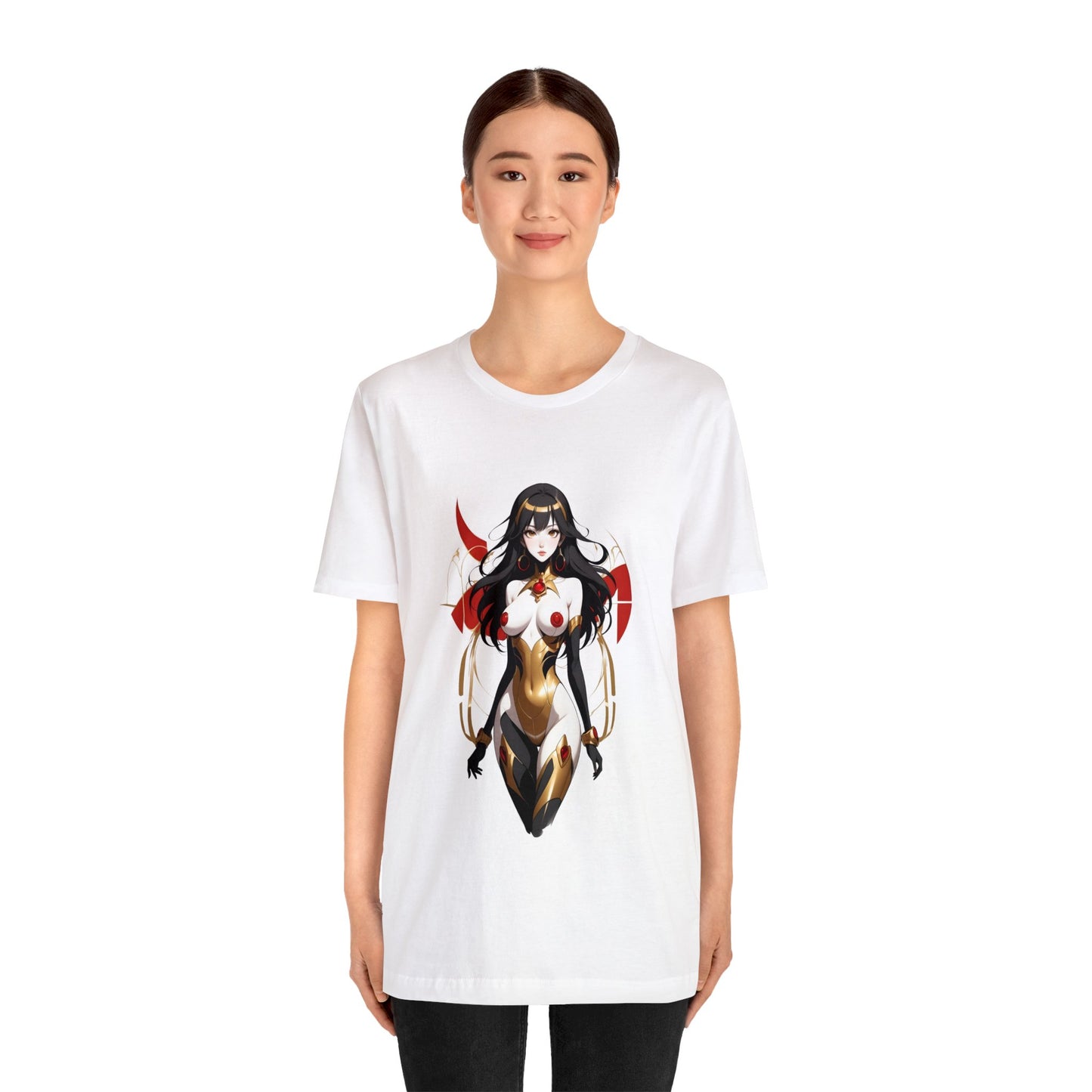 Kǎtōng Piàn - Mecha Girl Collection - Kinsley - Unisex Jersey Short Sleeve Tee Printify