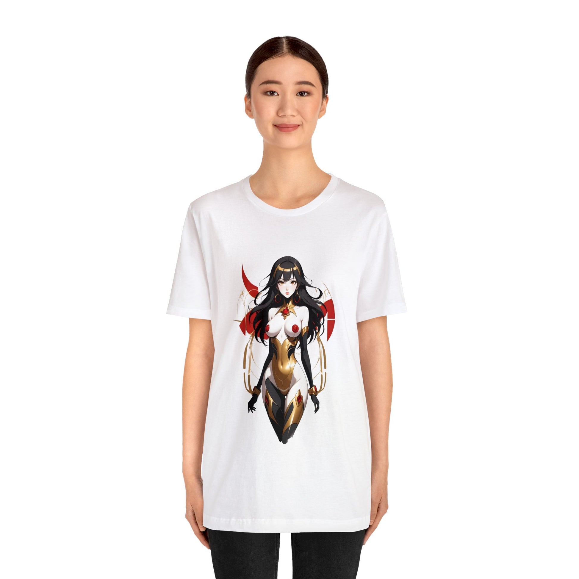 Kǎtōng Piàn - Mecha Girl Collection - Kinsley - Unisex Jersey Short Sleeve Tee Printify