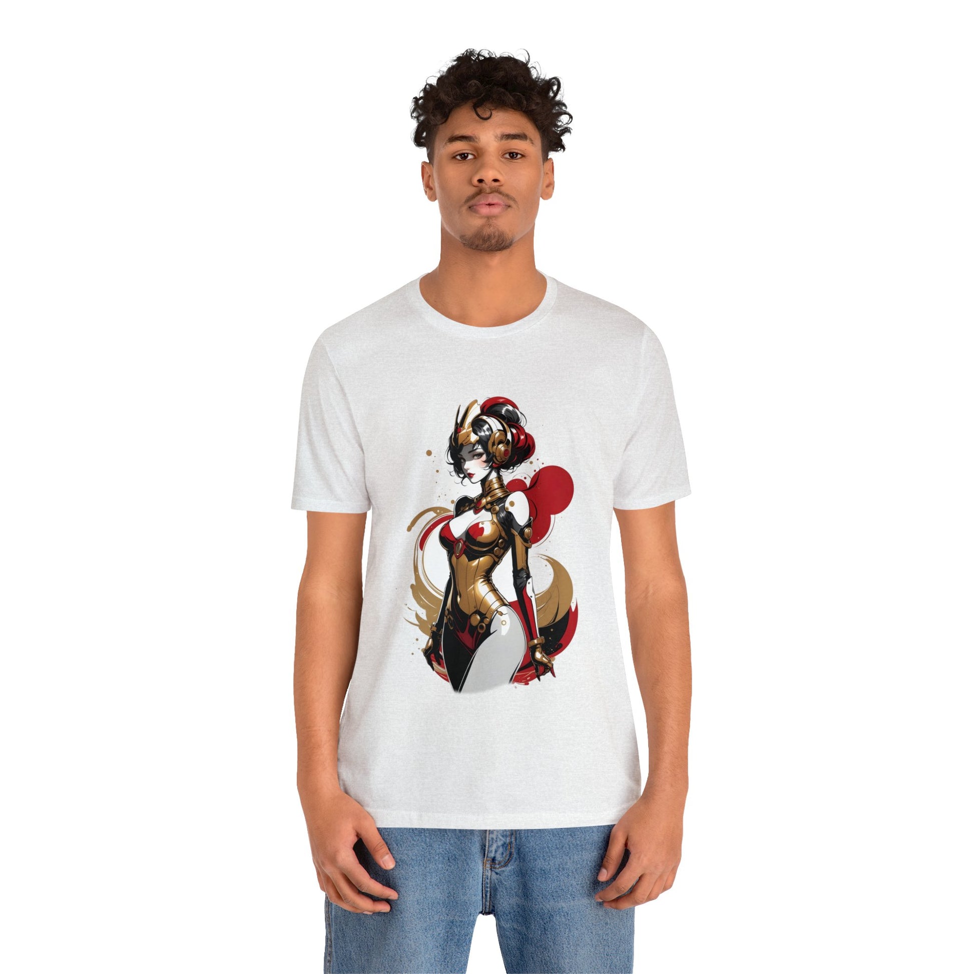 Kǎtōng Piàn - Mecha Girl Collection - Grace - Unisex Jersey Short Sleeve Tee Printify