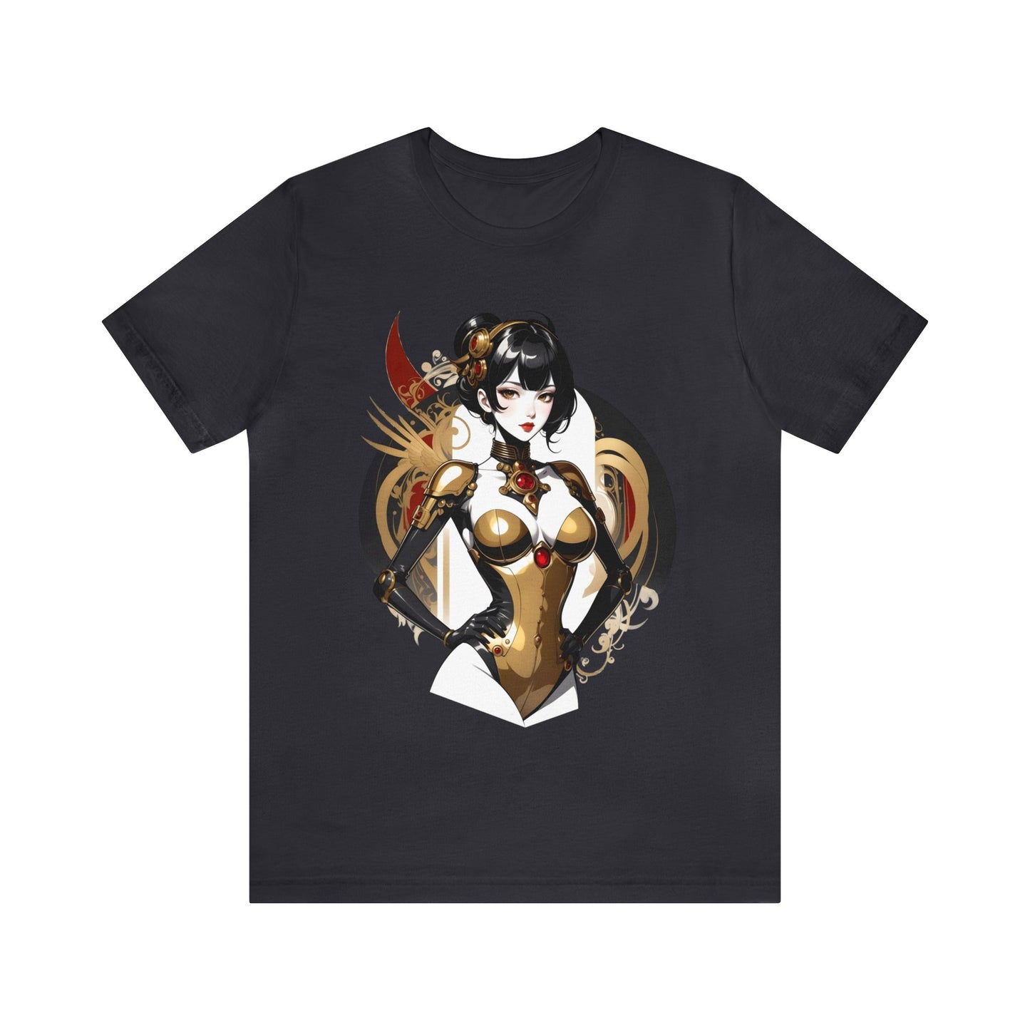 Kǎtōng Piàn - Mecha Girl Collection - Olivia - Unisex Jersey Short Sleeve Tee Printify