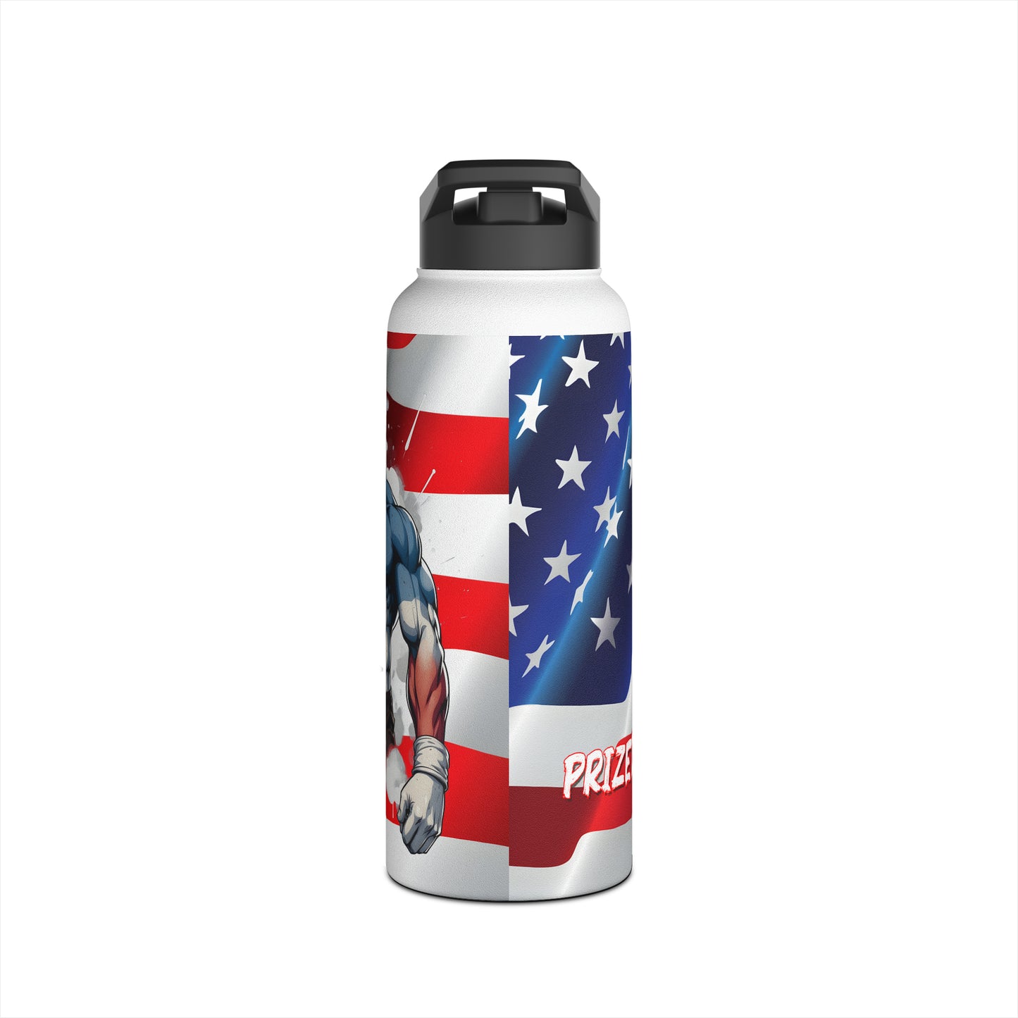 Kǎtōng Piàn - Prized Fighter Collection - America - 001 - Stainless Steel Water Bottle, Standard Lid - Verdine Daniels