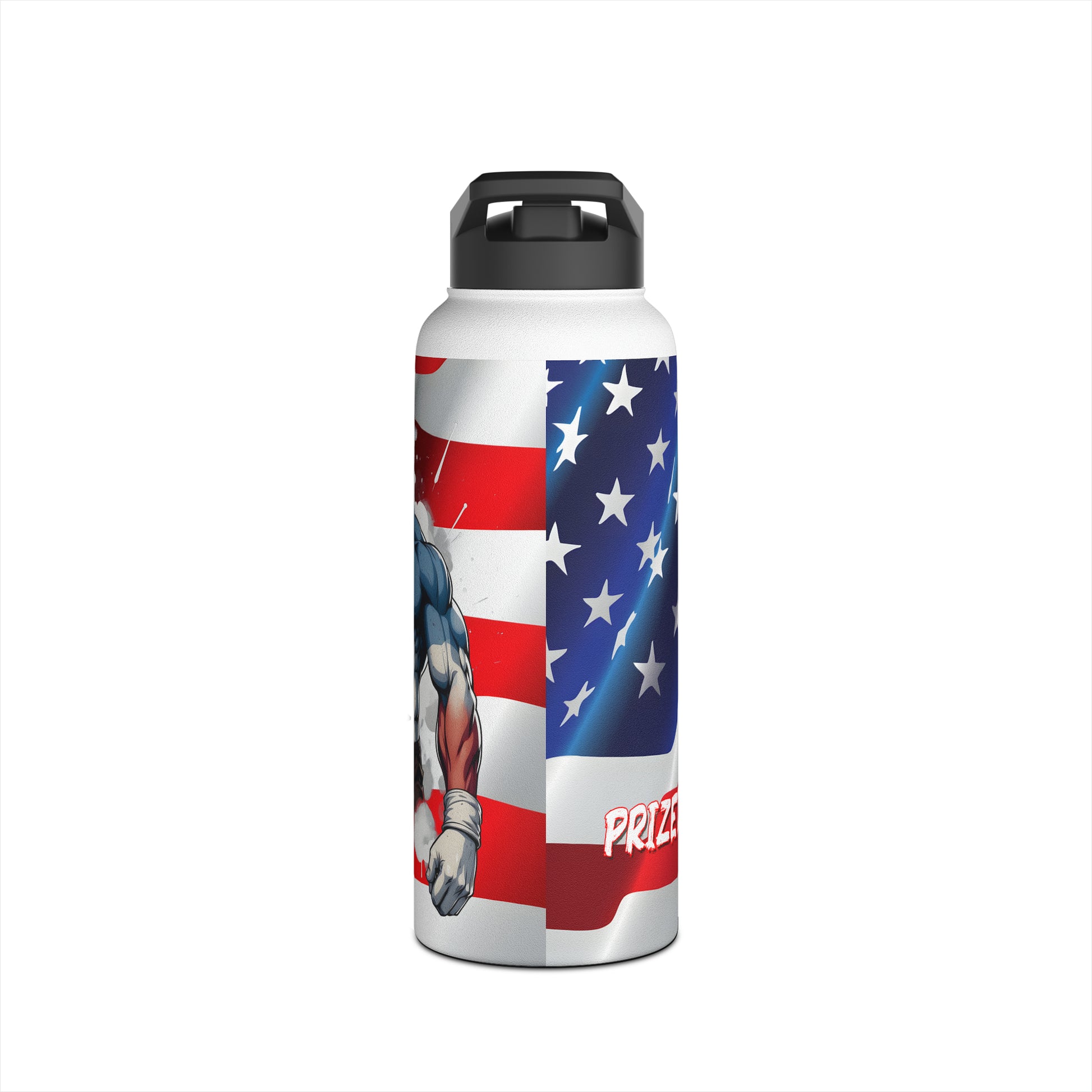 Kǎtōng Piàn - Prized Fighter Collection - America - 001 - Stainless Steel Water Bottle, Standard Lid - Verdine Daniels