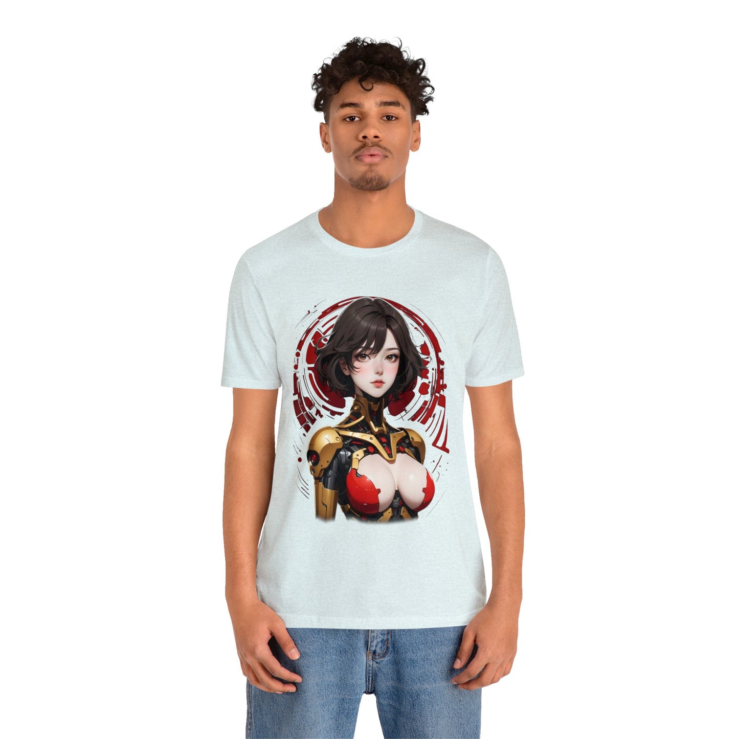 Kǎtōng Piàn - Mecha Girl Collection - Willow - Unisex Jersey Short Sleeve Tee Printify