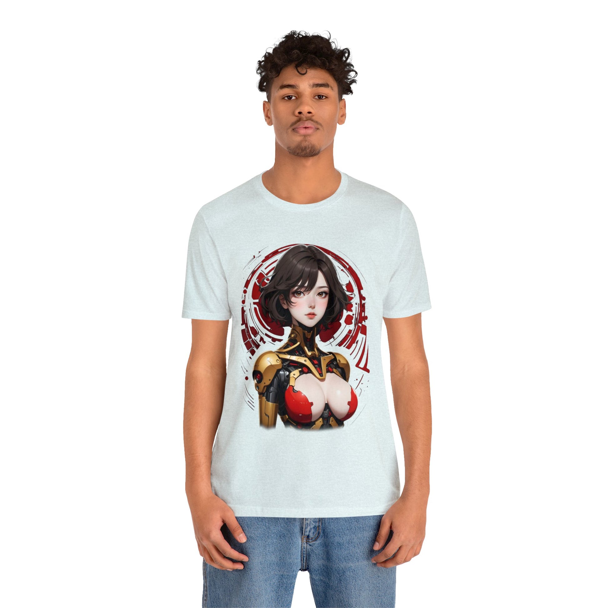 Kǎtōng Piàn - Mecha Girl Collection - Willow - Unisex Jersey Short Sleeve Tee Printify