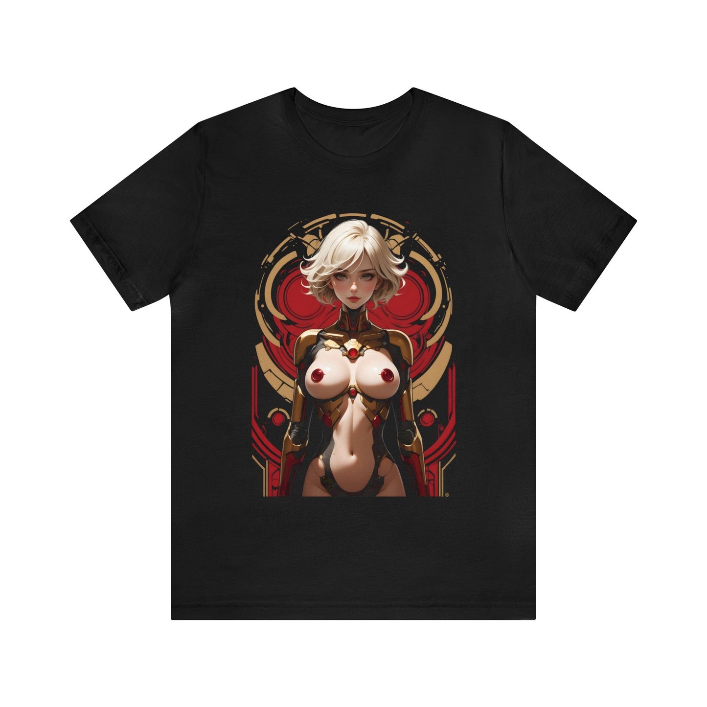 Kǎtōng Piàn - Mecha Girl Collection - Chloe - Unisex Jersey Short Sleeve Tee Printify