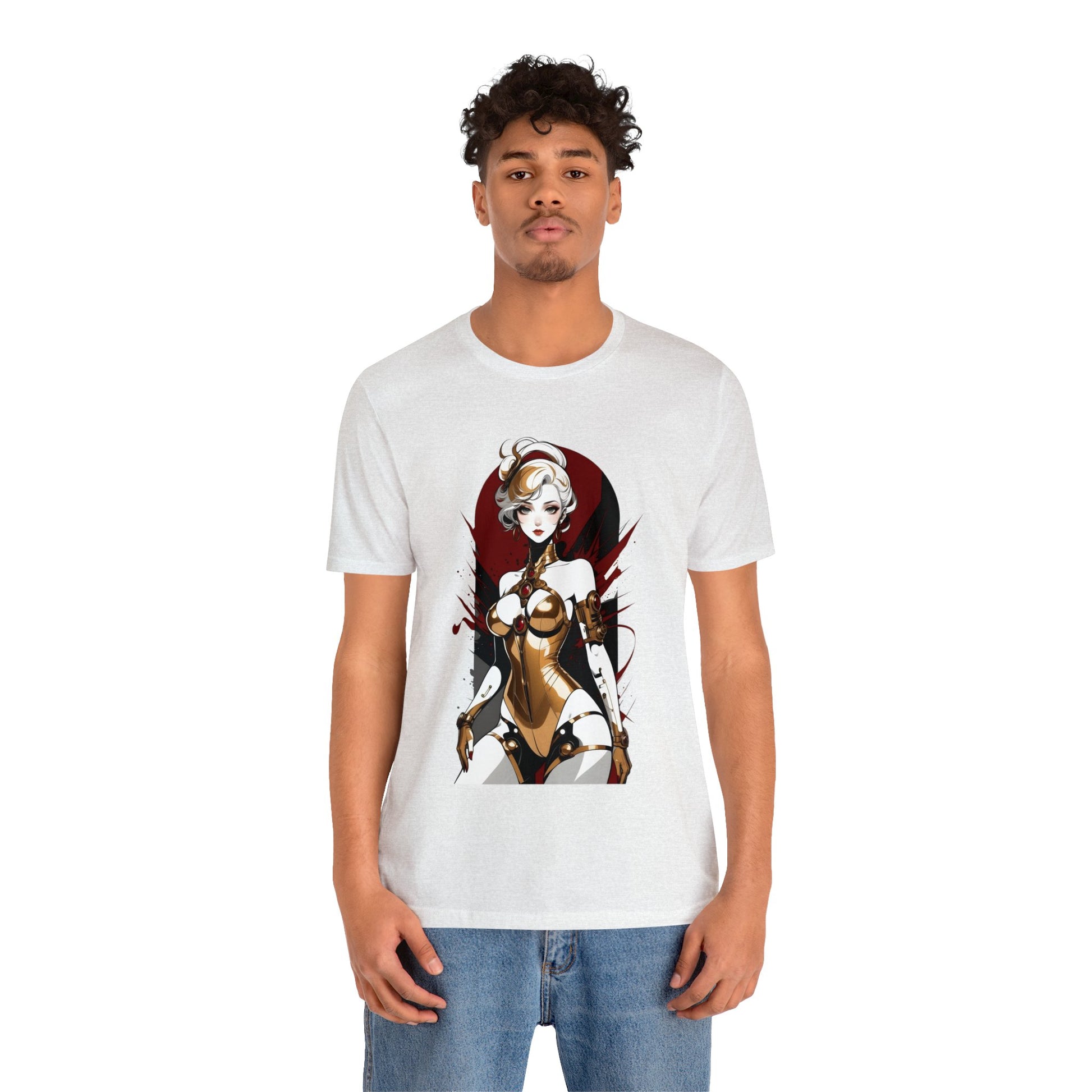 Kǎtōng Piàn - Mecha Girl Collection - Violet - Unisex Jersey Short Sleeve Tee Printify