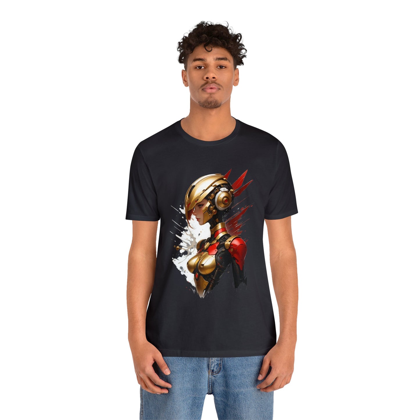 Kǎtōng Piàn - Mecha Girl Collection - Isabella - Unisex Jersey Short Sleeve Tee Printify