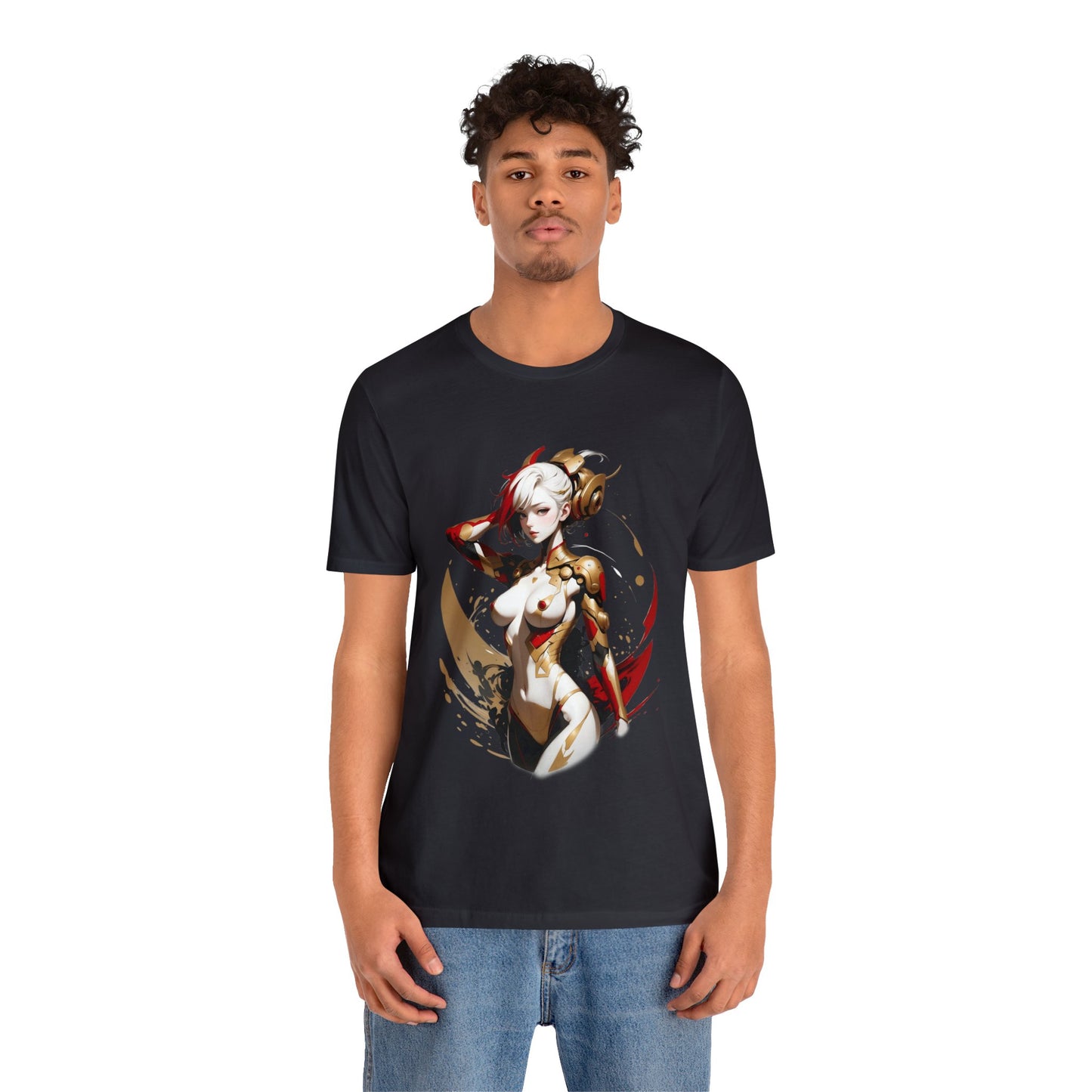 Kǎtōng Piàn - Mecha Girl Collection - Ruby - Unisex Jersey Short Sleeve Tee Printify