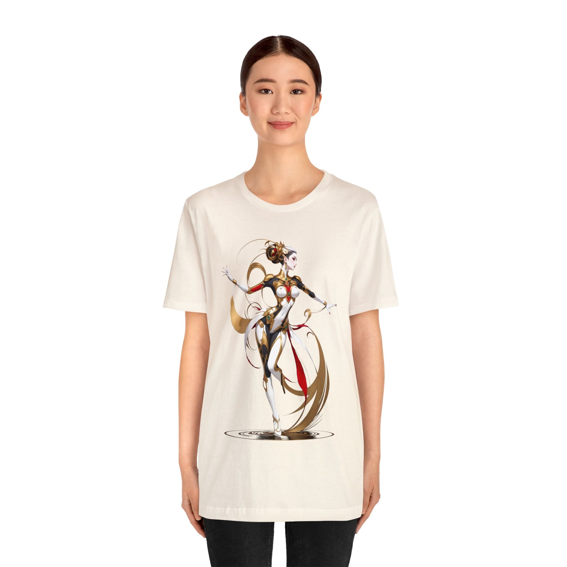 Kǎtōng Piàn - Mecha Girl Collection - Harper - Unisex Jersey Short Sleeve Tee Printify